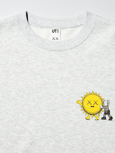 Uniqlo x Kaws Sun Universe Sweatshirt - Light Grey