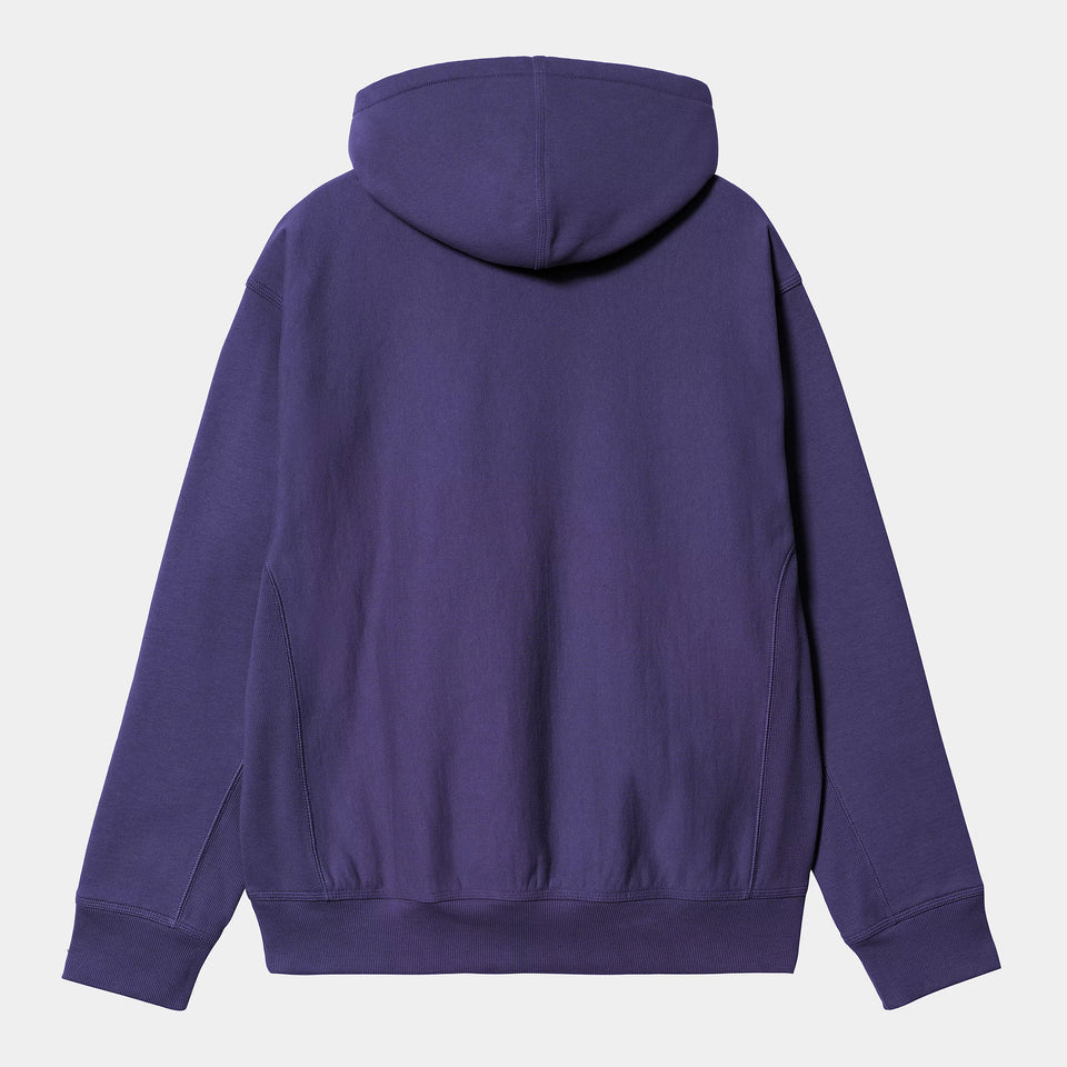 Carhartt Hooded American Script Sweat - Aura