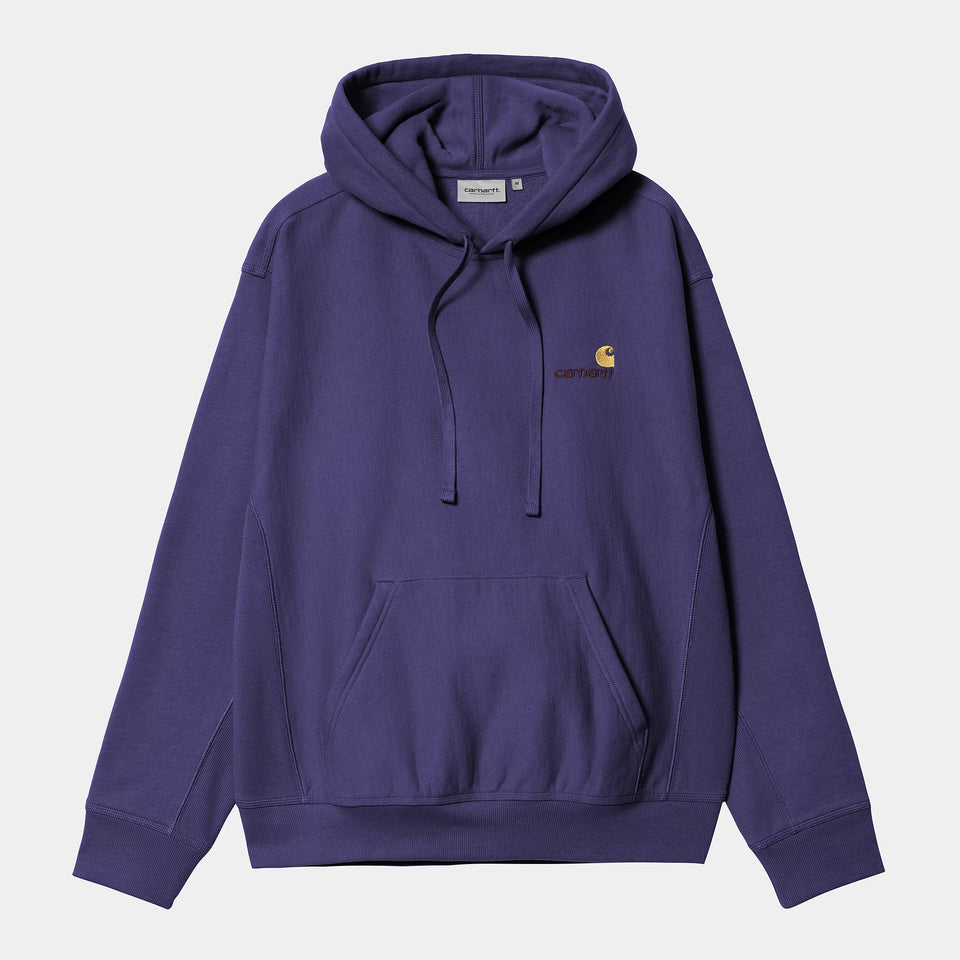 Carhartt Hooded American Script Sweat - Aura