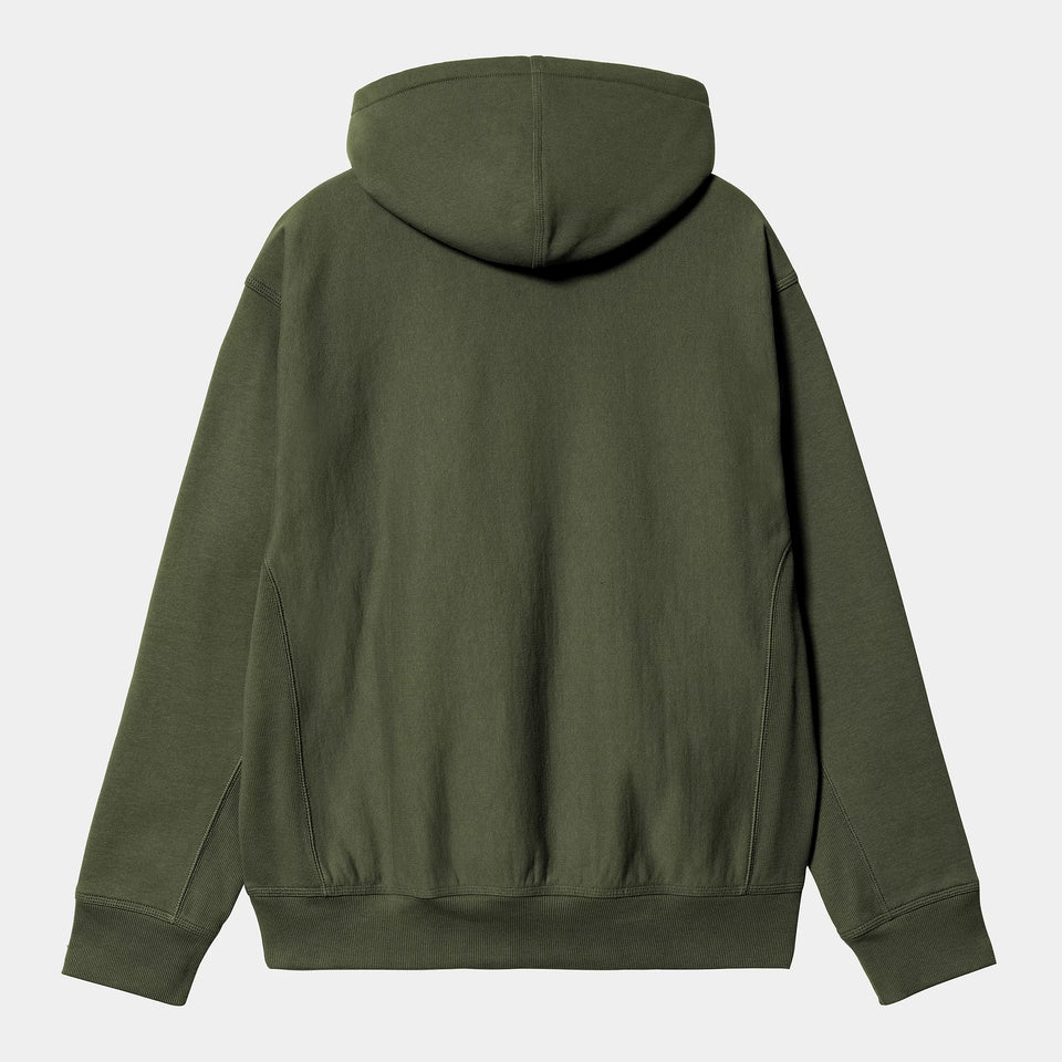 Carhartt Hooded American Script Sweat - Tarragon