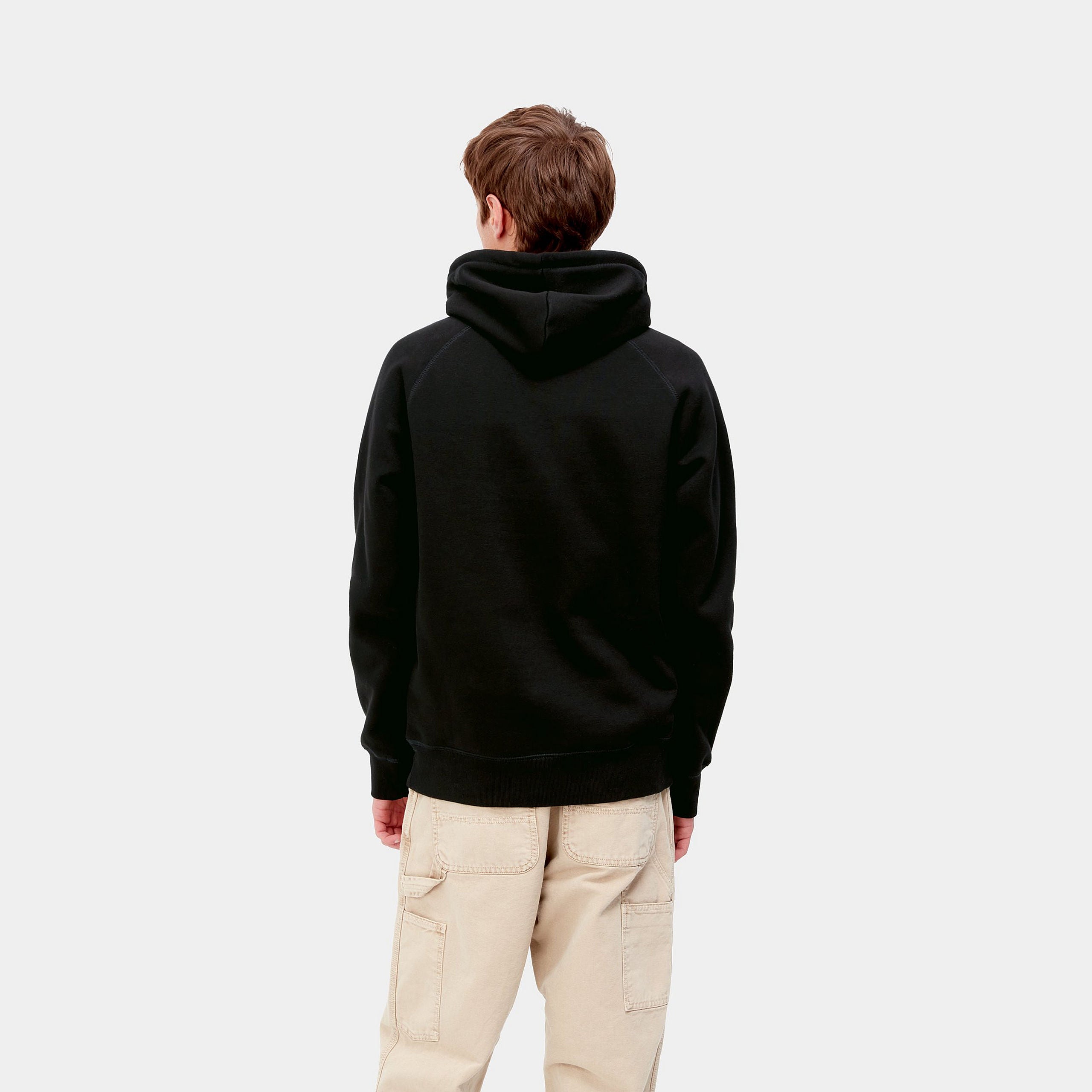 Carhartt Hooded Chase Sweat Black / Gold - Stencil