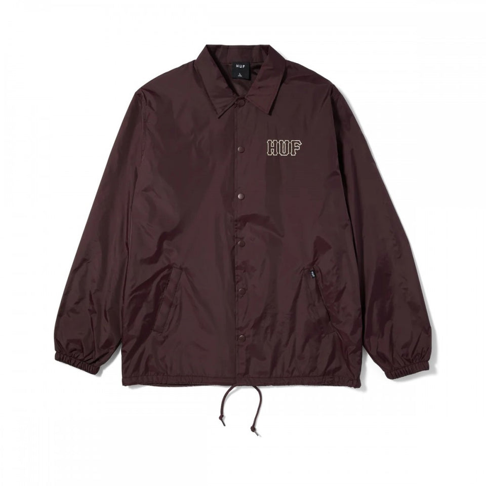 HUF SET H Coach Jacket Eggplant