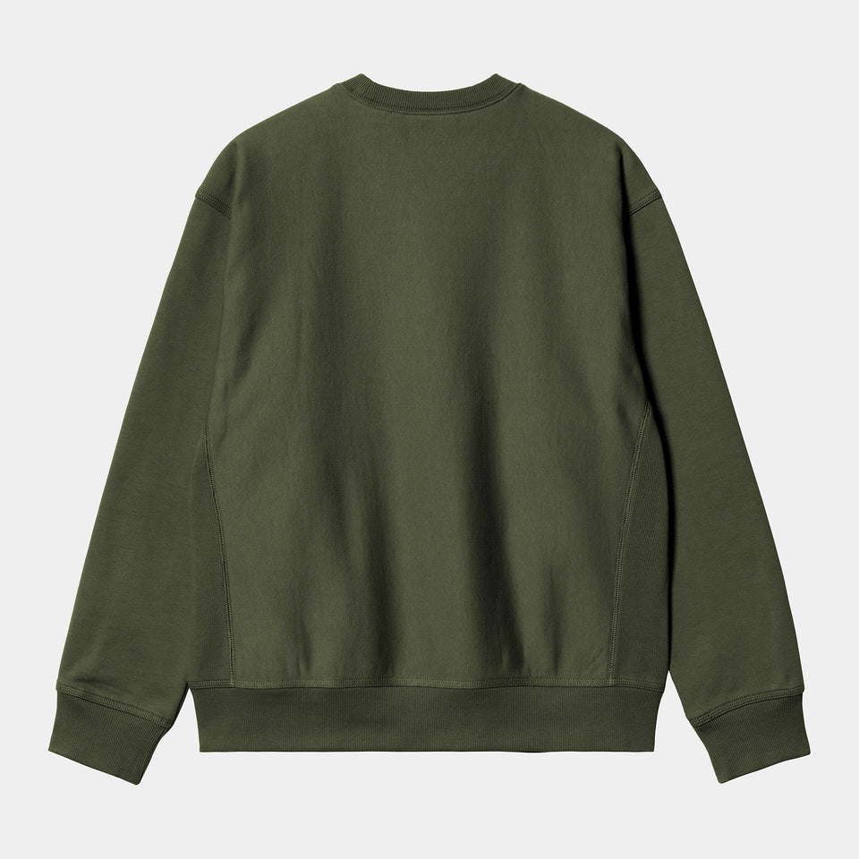 Carhartt American Script Sweat - Tarragon