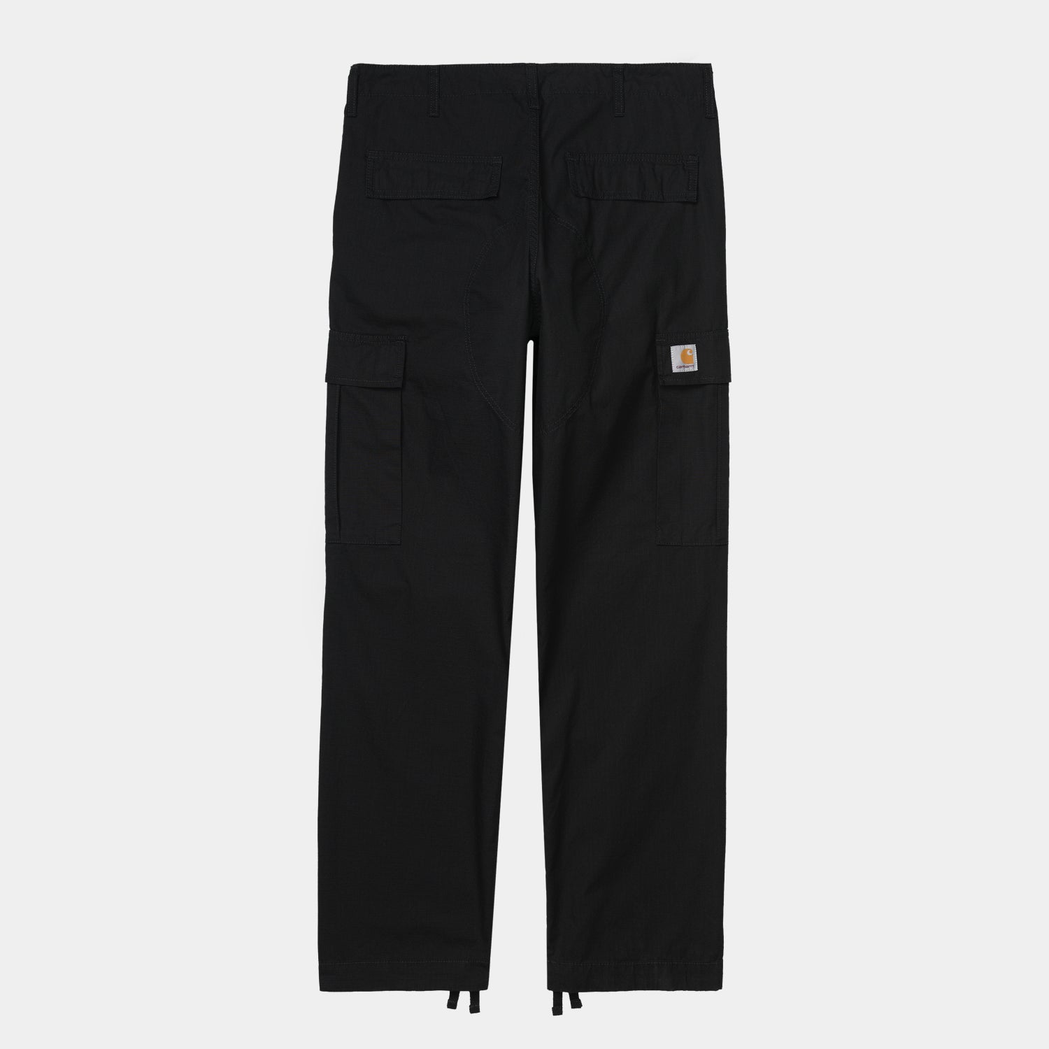 Carhartt Regular Cargo Pants - Black Rinsed (Columbia Ripstop)