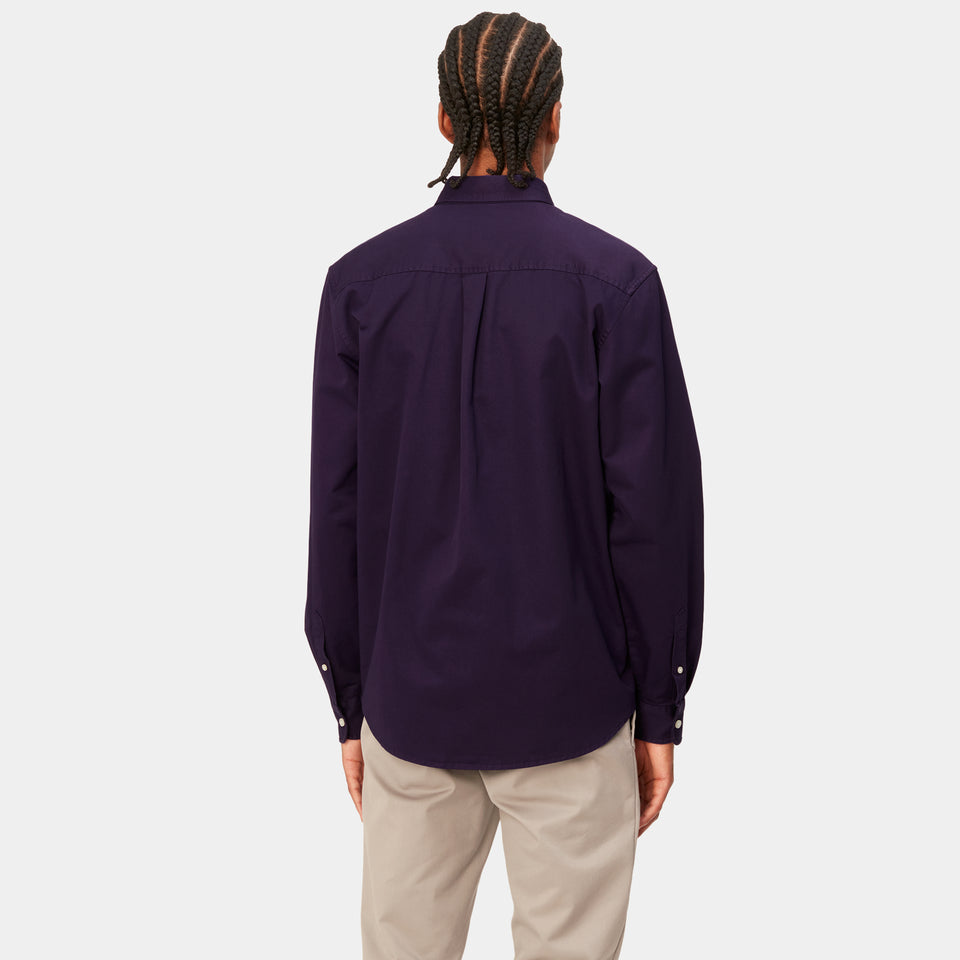 Carhartt L/S Madison Shirt - Cassis / Wax