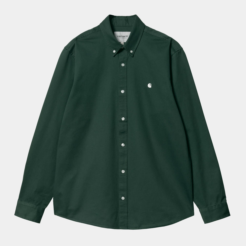 Carhartt Madison L/S Shirt - Discovery Green / Wax
