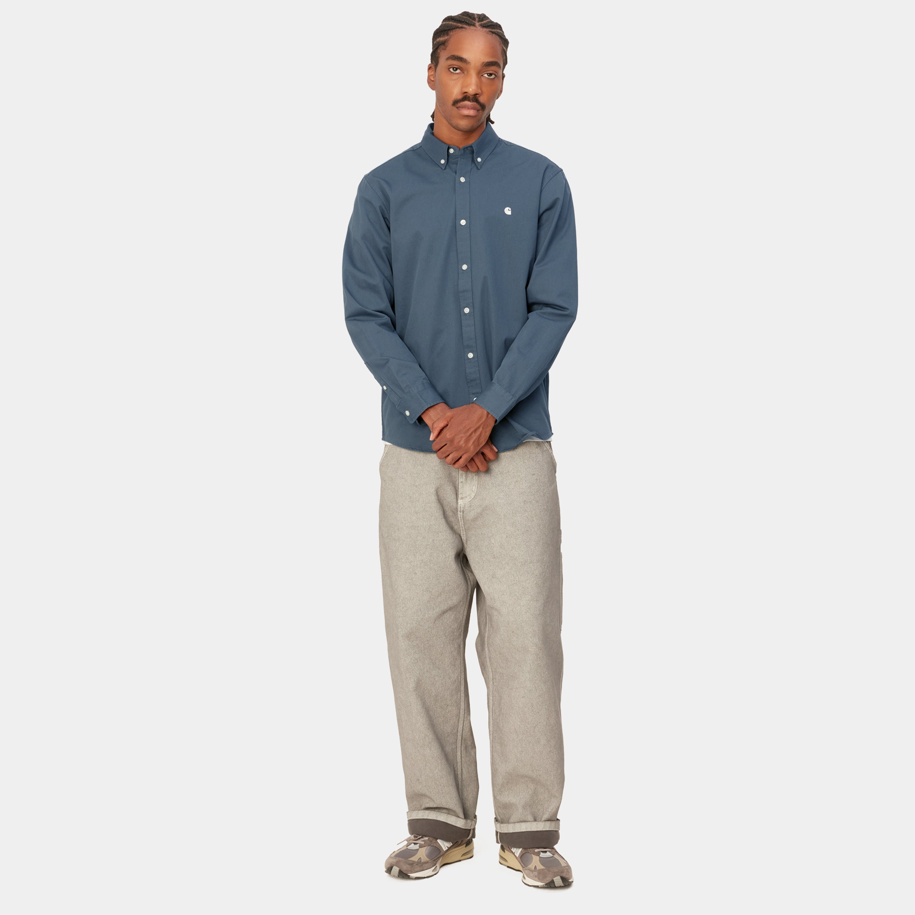 Carhartt L/S Madison Shirt - Ore / Wax - Stencil