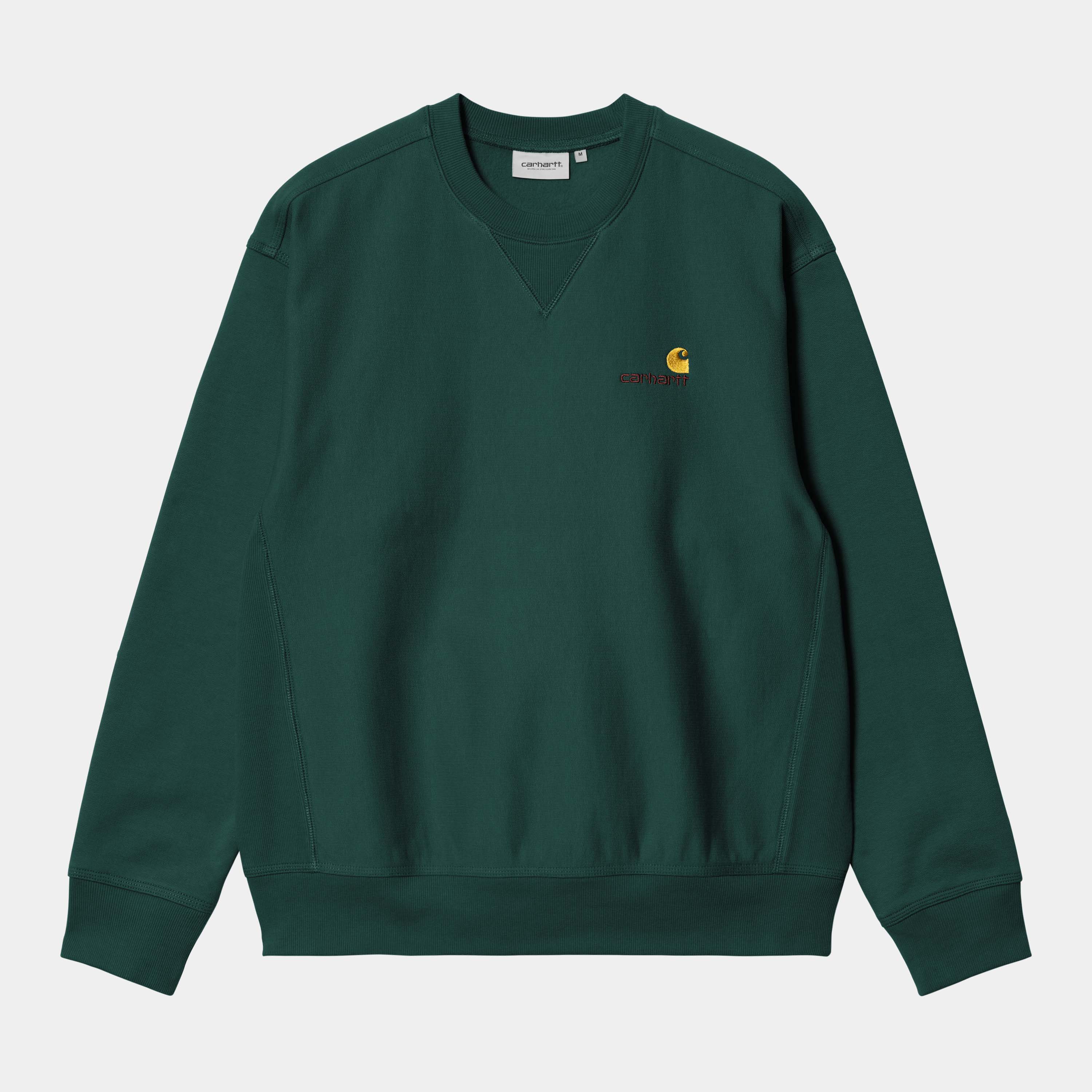 Carhartt American Script Sweat - Dark Fir - Stencil