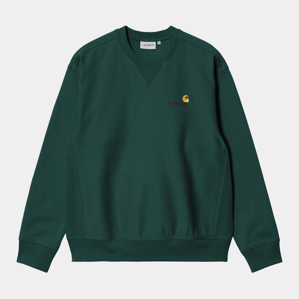 Carhartt American Script Sweat - Dark Fir