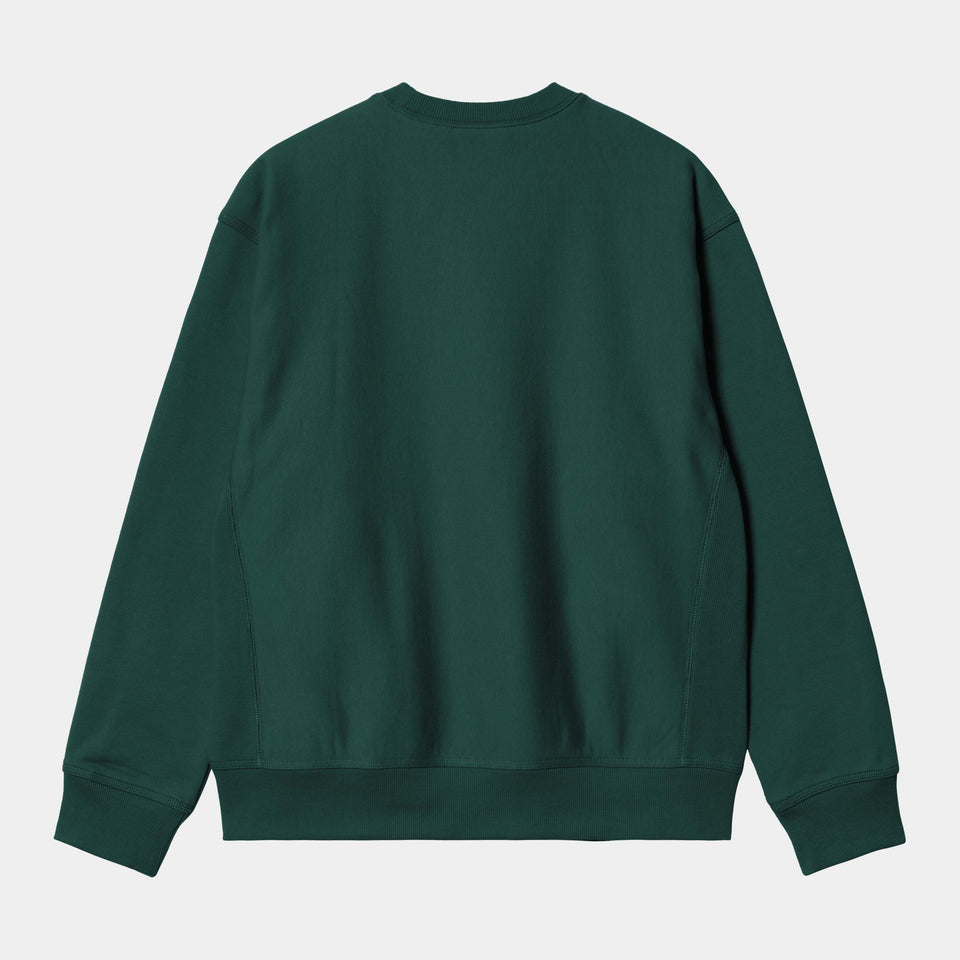 Carhartt American Script Sweat - Dark Fir
