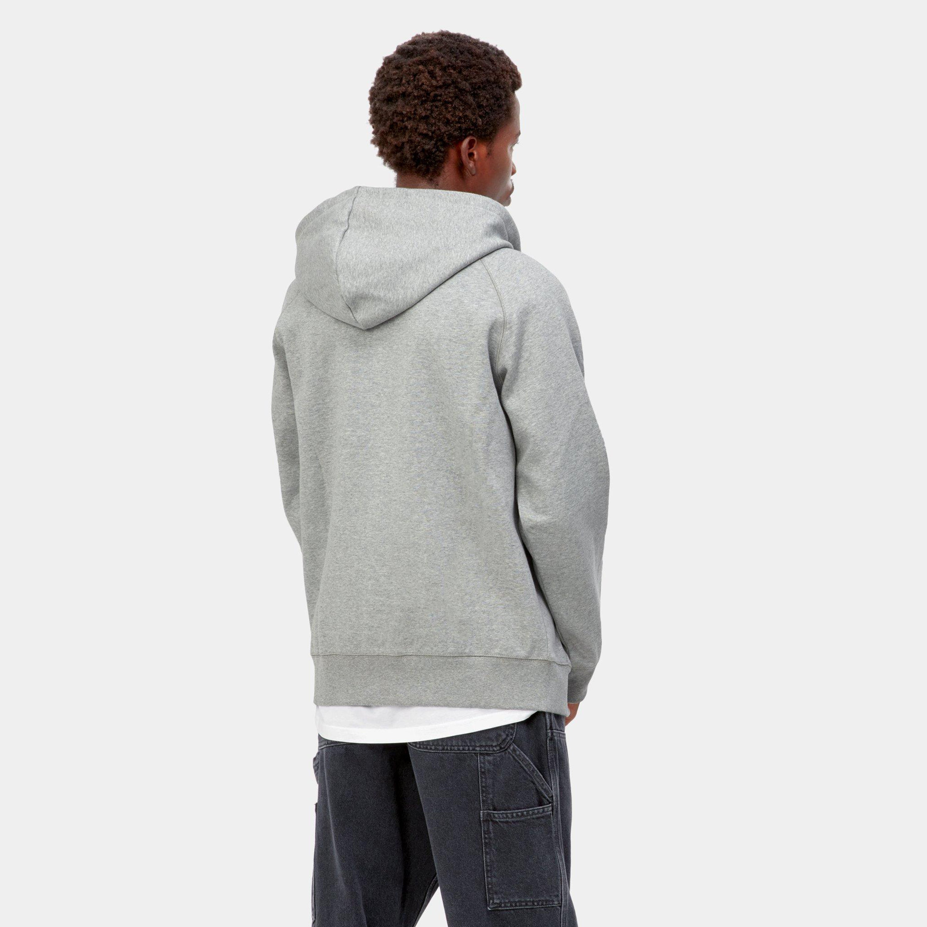 Carhartt Hooded Chase Jacket Grey Heather/ Gold - Stencil