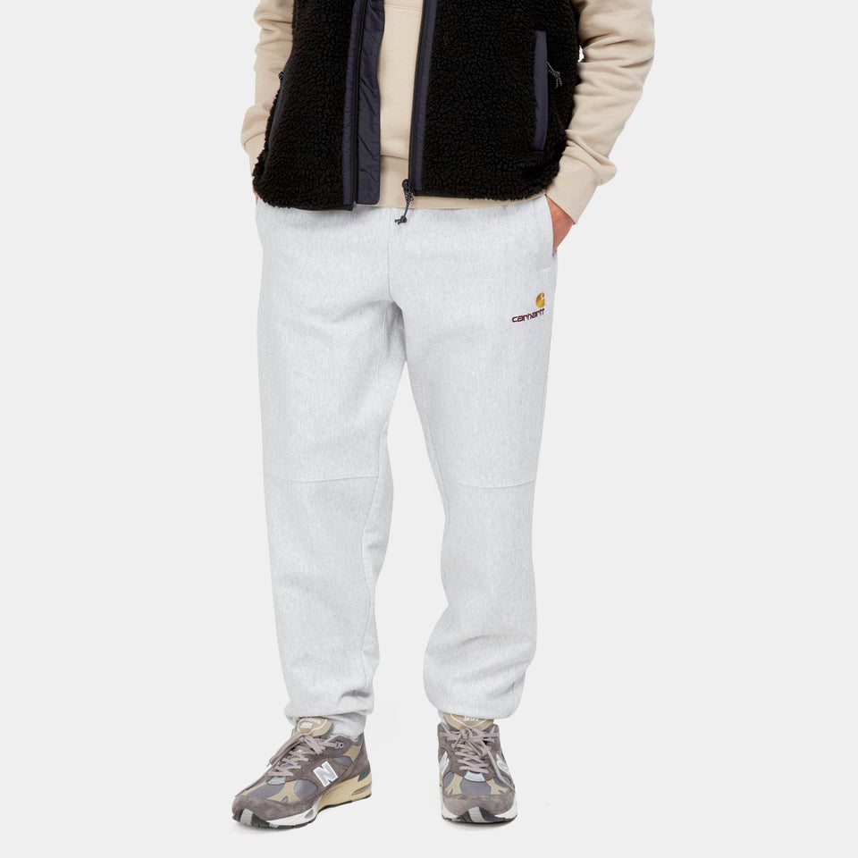 Carhartt American Script Jogging Pant - Ash Heather