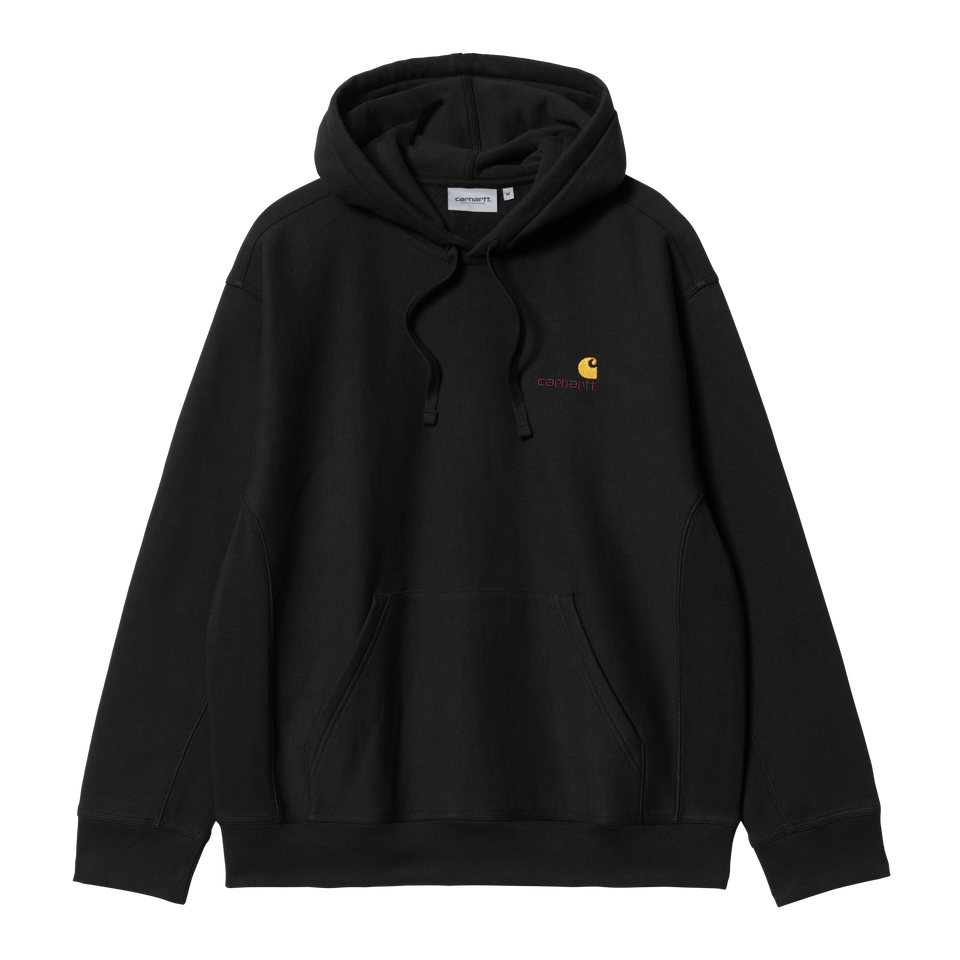 Carhartt Hooded American Script Sweat - Black