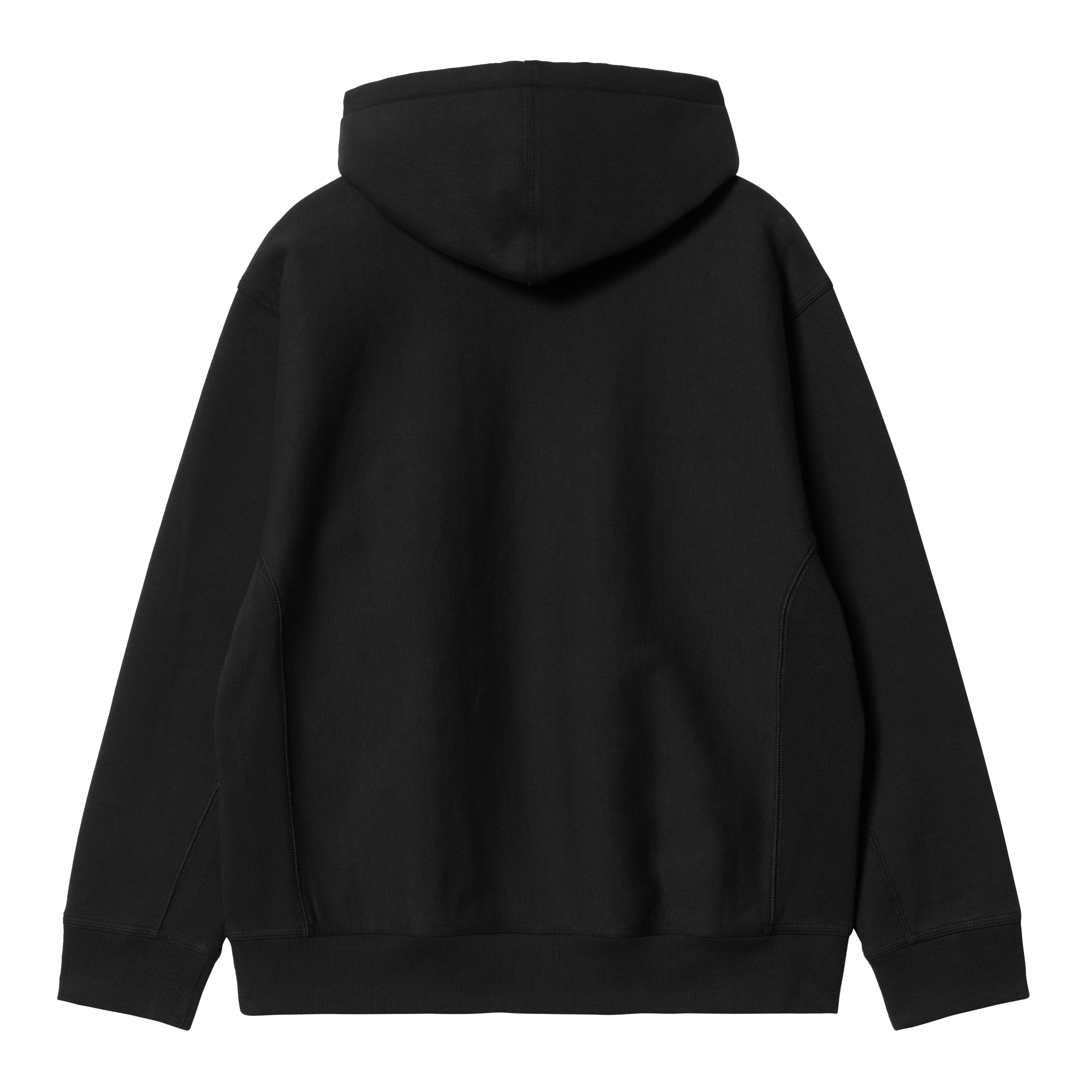 Carhartt Hooded American Script Sweat - Black - Stencil