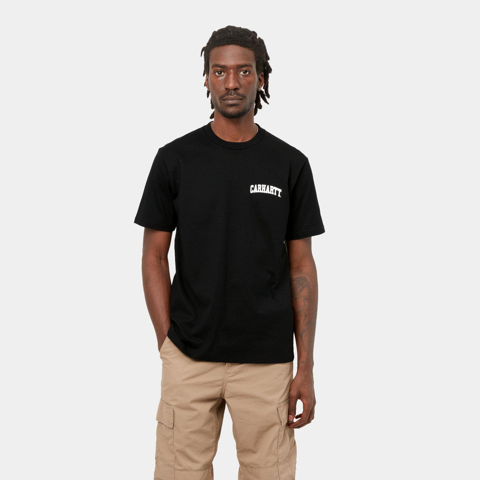 Carhartt S/S University Script T-Shirt Black / White