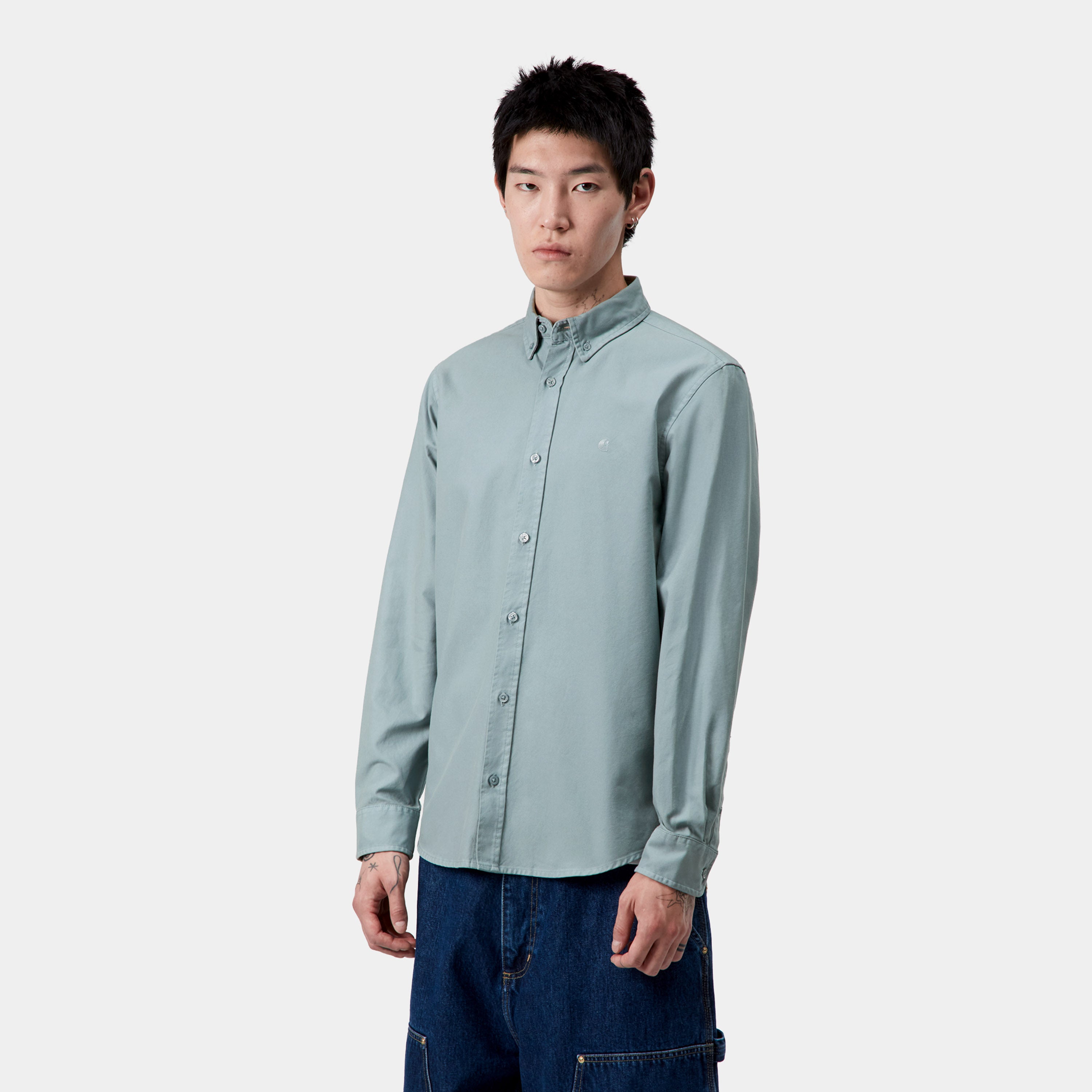 Carhartt L/S Bolton Shirt - Citadel - Stencil