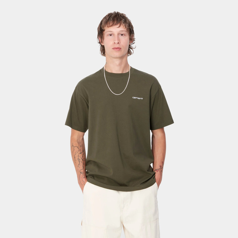 Carhartt S/S Script Embroidery T-Shirt - Cypress