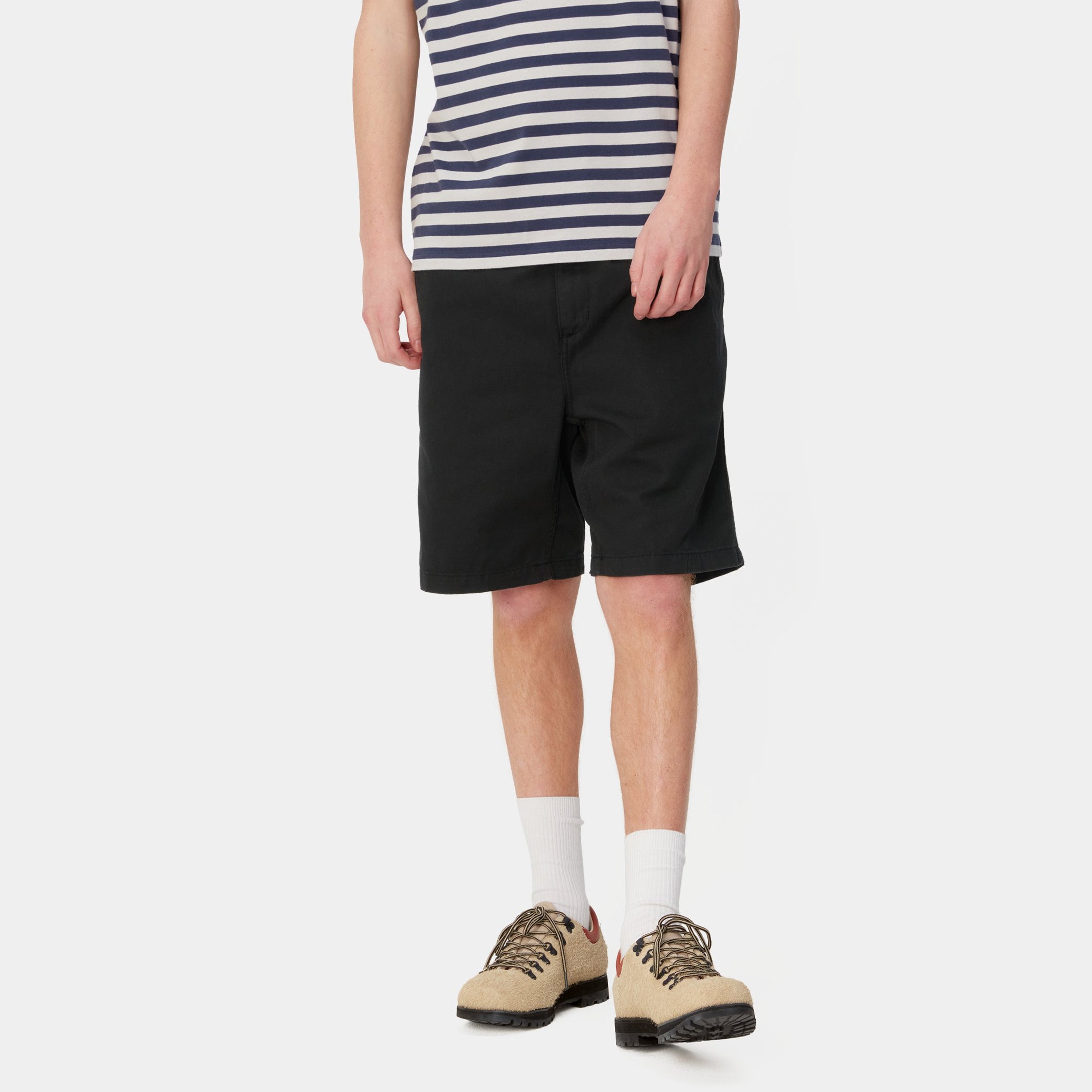 Carhartt Flint Short - Black Garment Dyed - Stencil