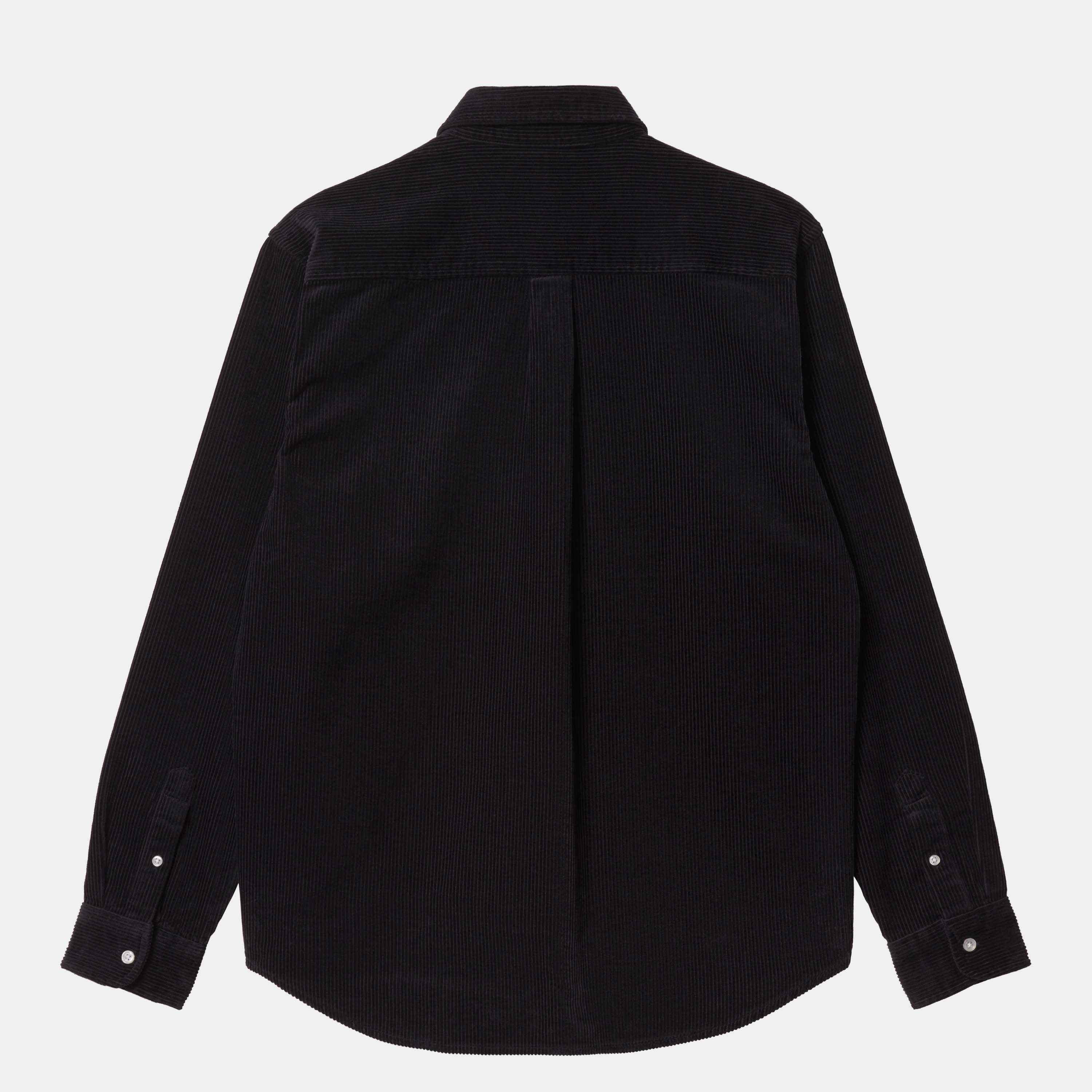 Carhartt L/S Madison Fine Cord Shirt - Black / Wax