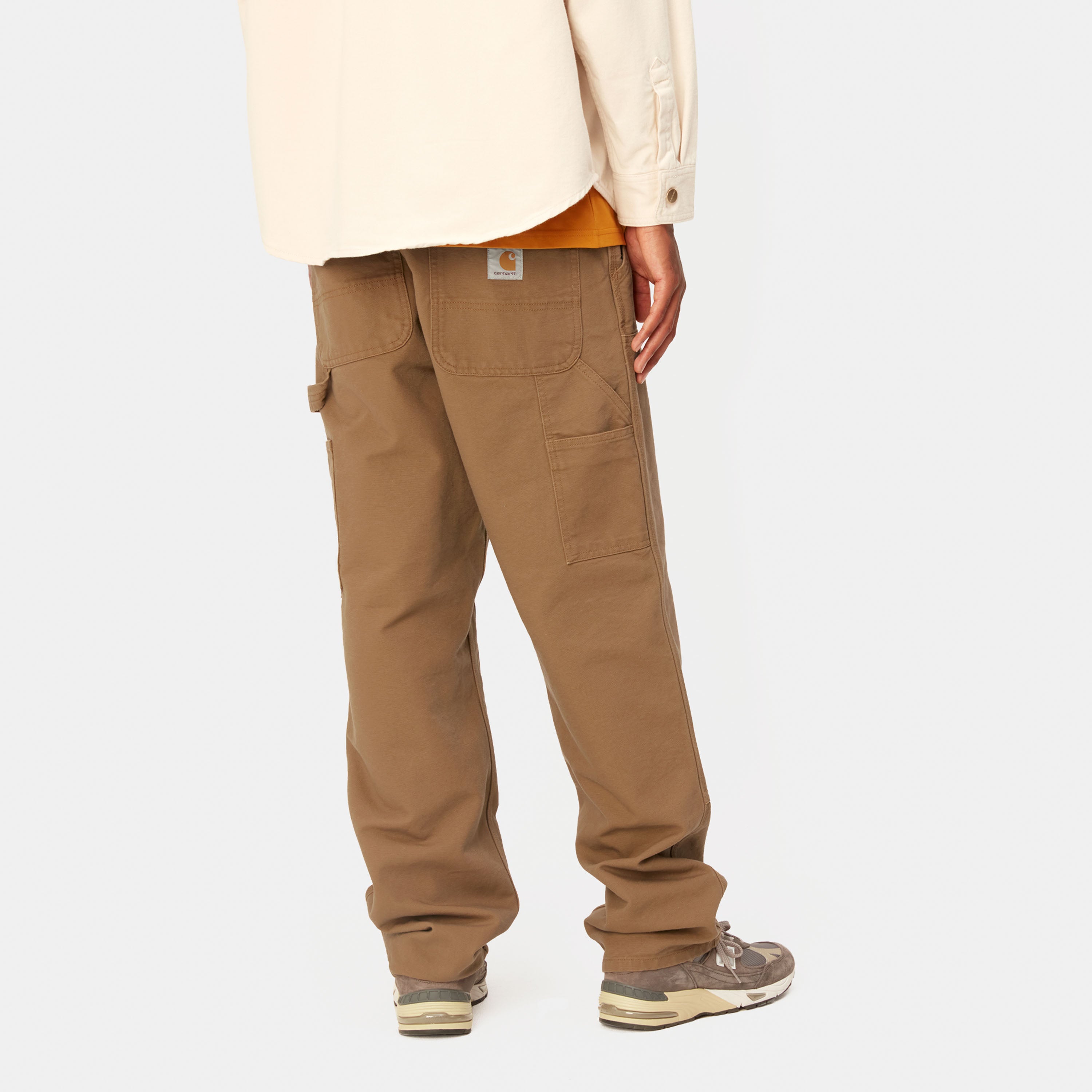 Carhartt Double Knee Pants - Hamilton Brown Rinsed - Stencil