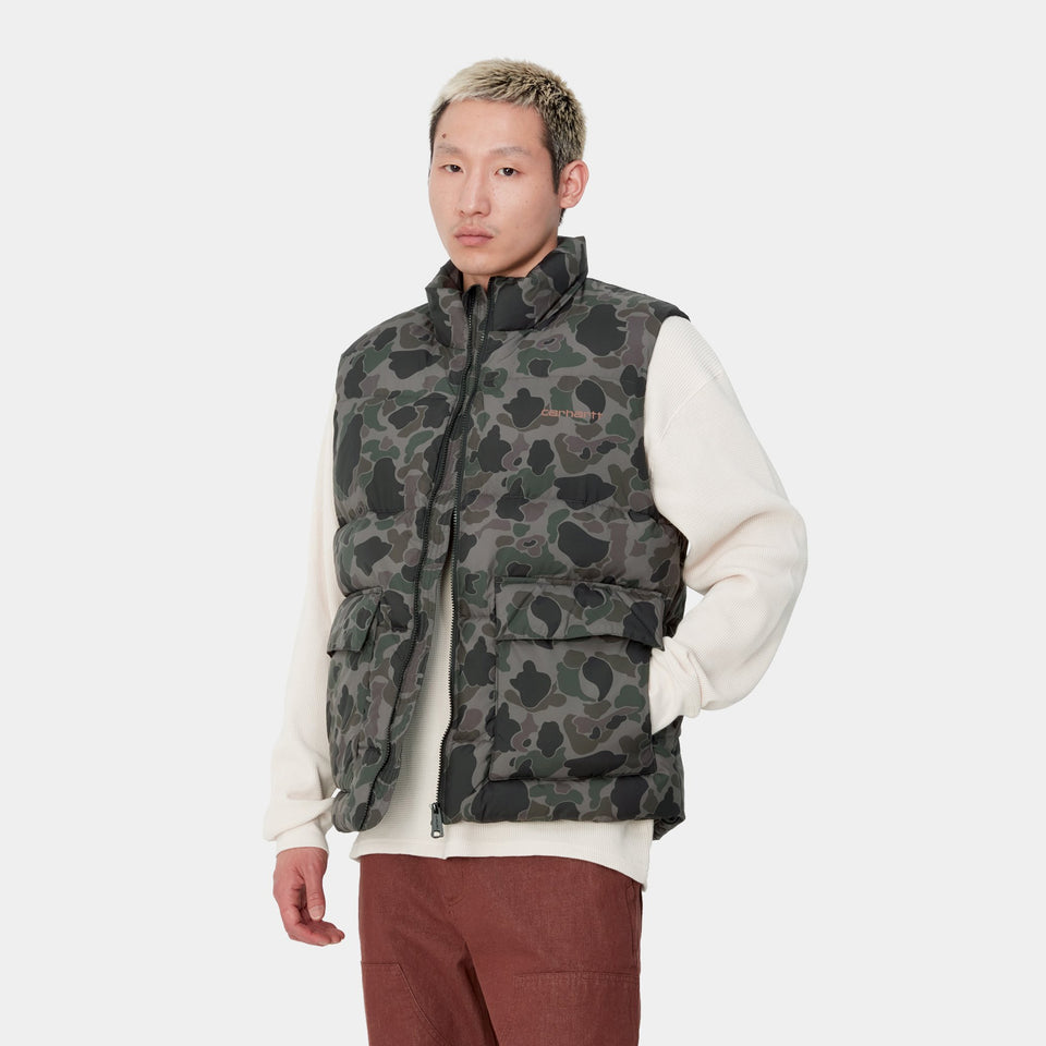 Carhartt Springfield Vest - Camo Duck, Grey/Hamilton Brown