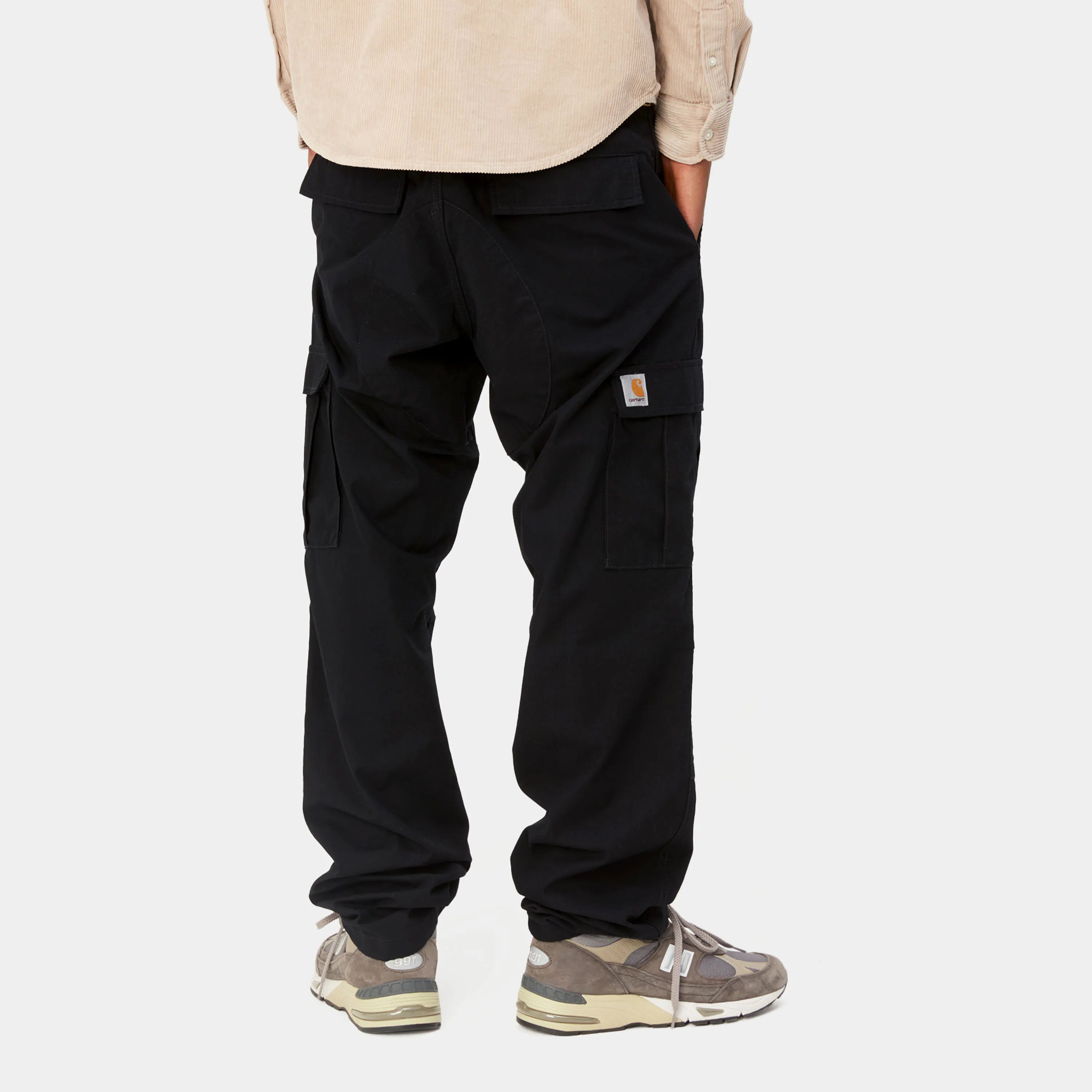 Carhartt Aviation Pants - Black Rinsed (Columbia Ripstop) - Stencil