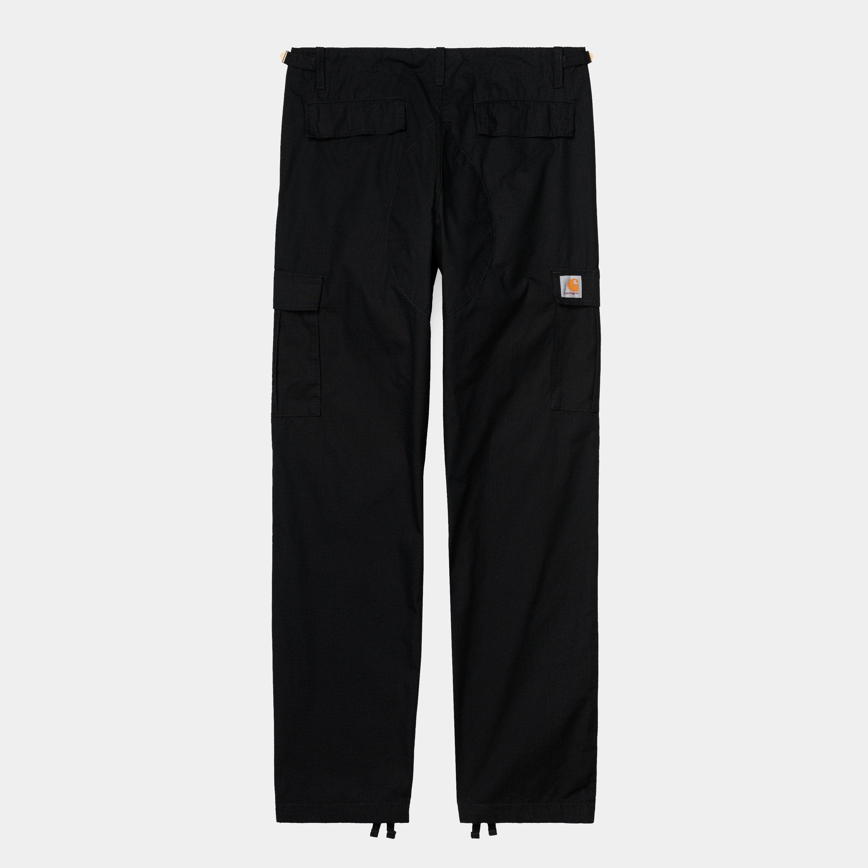Carhartt Aviation Pants - Black Rinsed (Columbia Ripstop) - Stencil