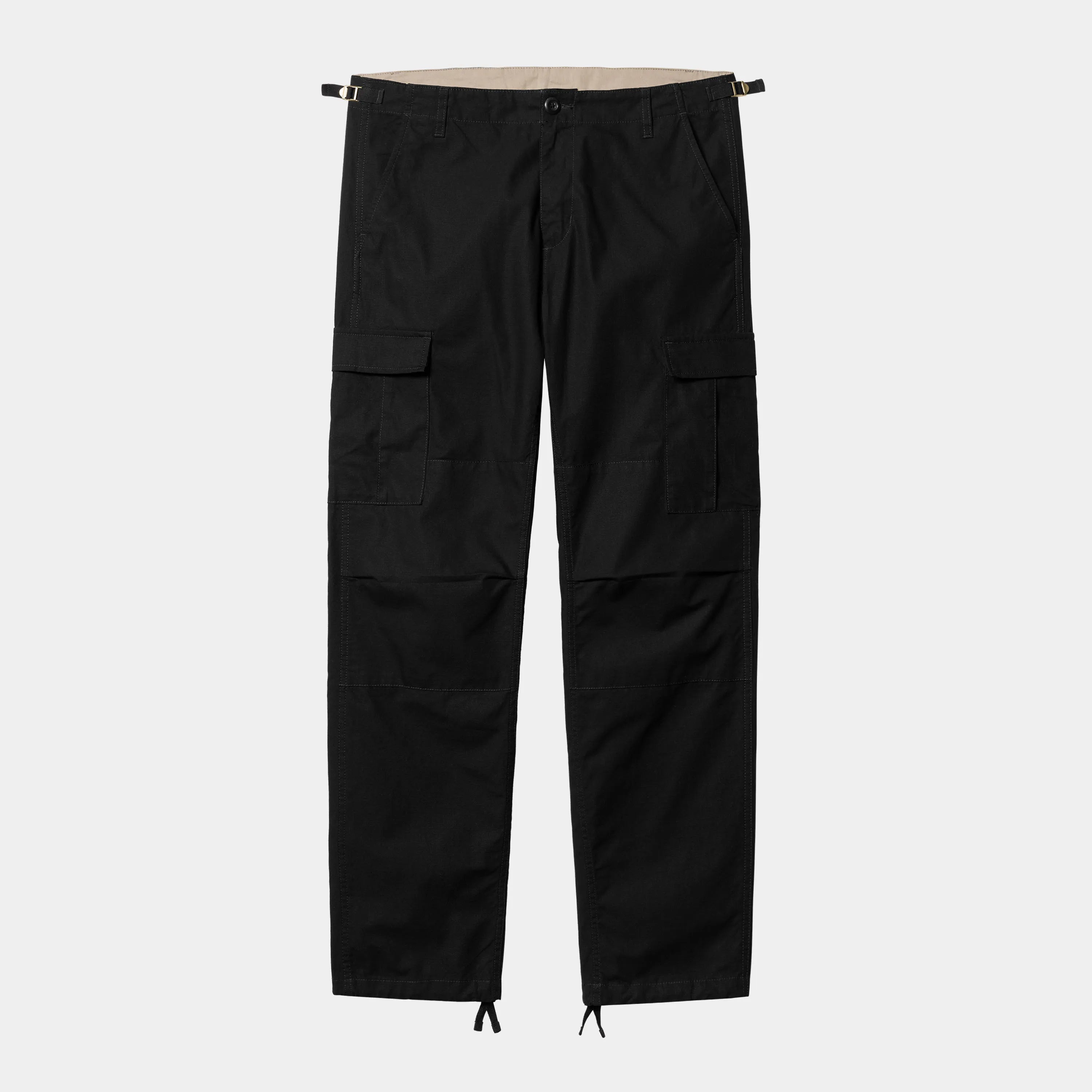 Carhartt Aviation Pants - Black Rinsed (Columbia Ripstop) - Stencil