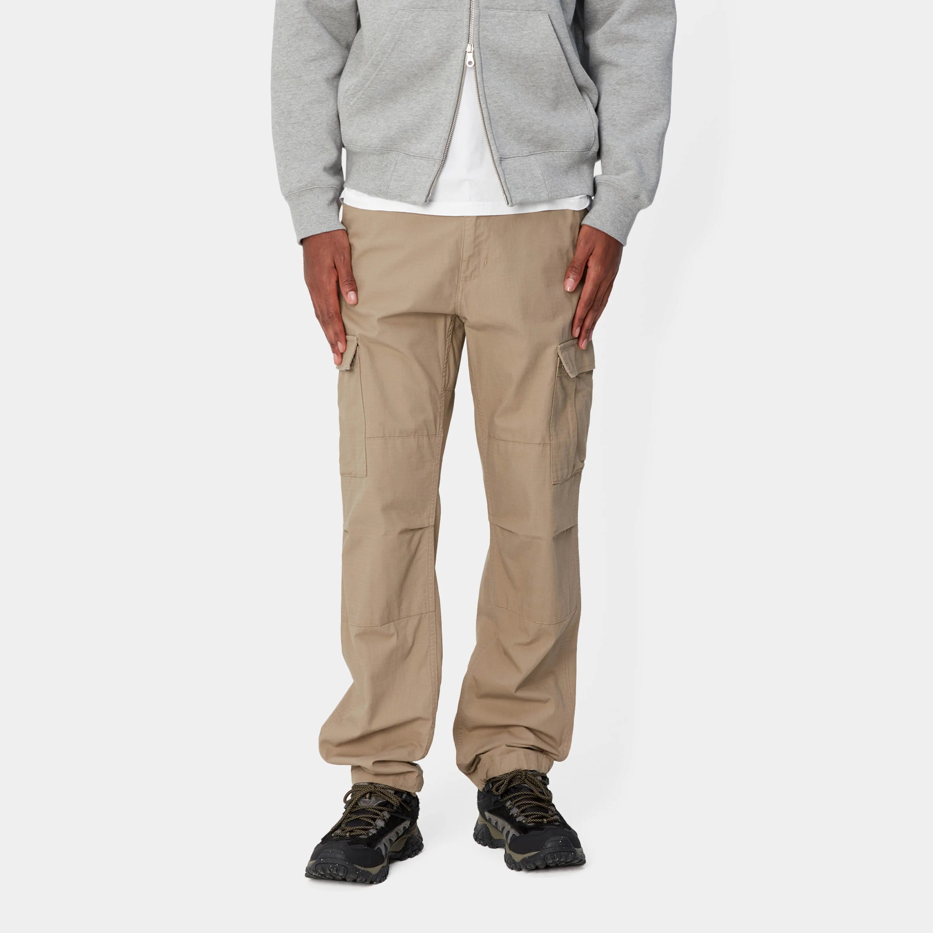 Carhartt Aviation Pants - Leather Rinsed (Columbia Ripstop) - Stencil