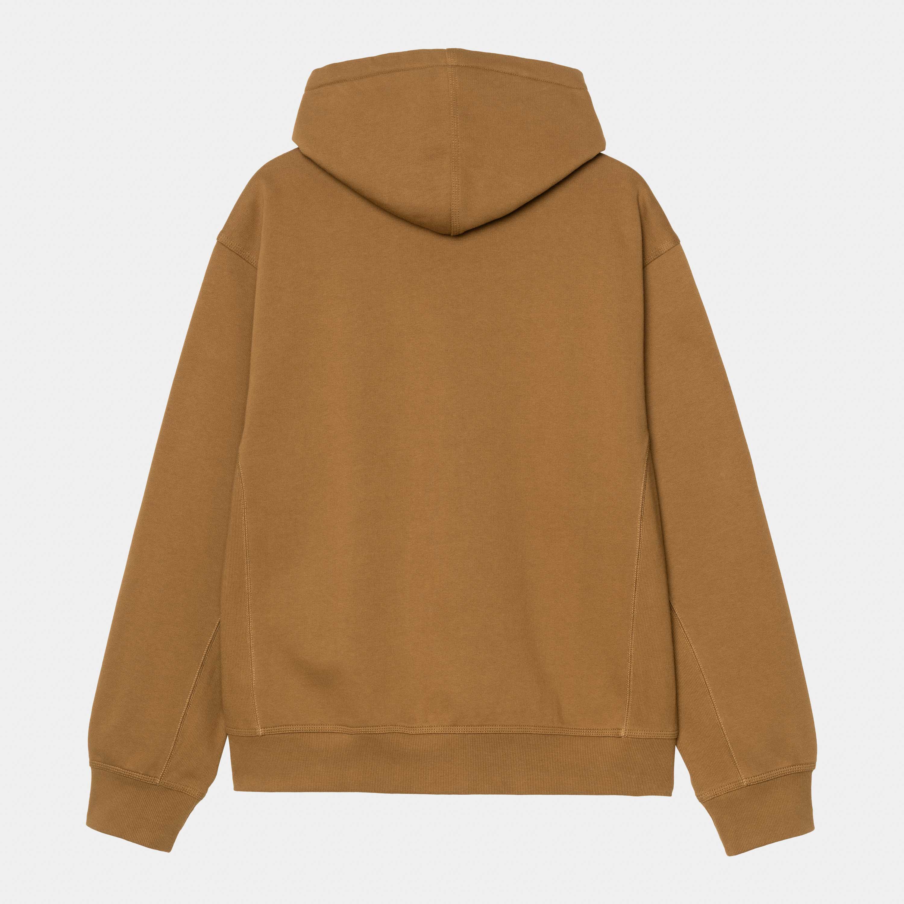 Carhartt Hooded American Script Jacket - Hamilton Brown