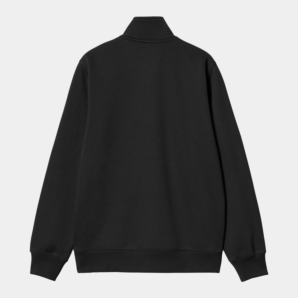 Carhartt Chase Neck Zip Sweat - Black/Gold