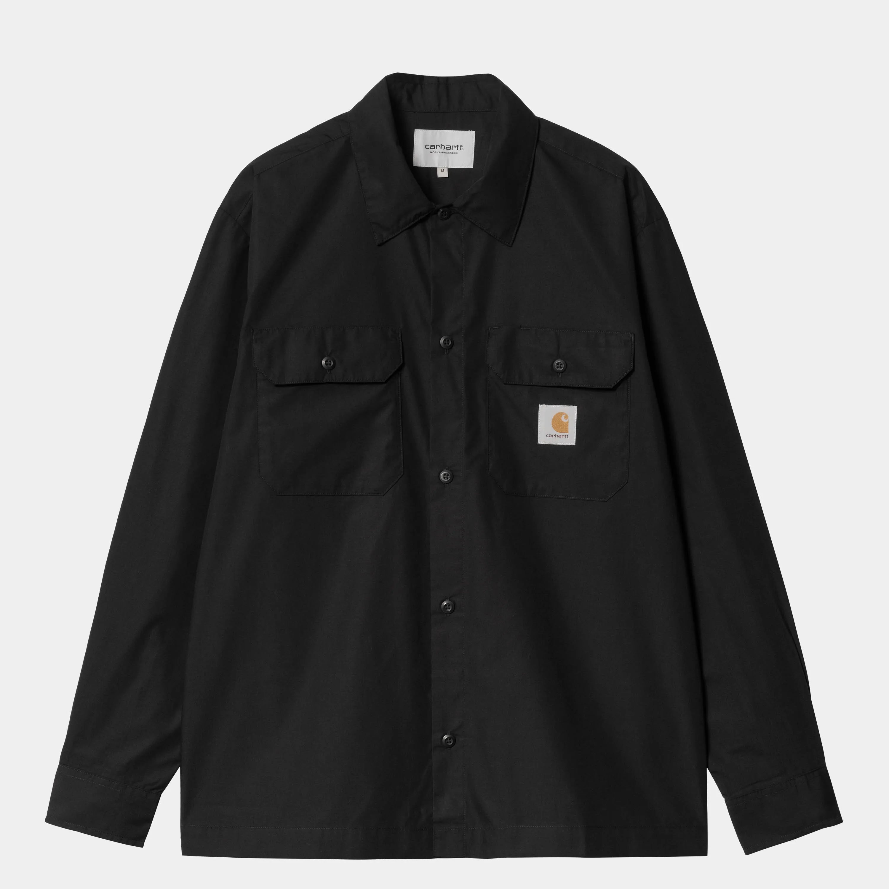 Carhartt L/S Craft Shirt - Black - Stencil