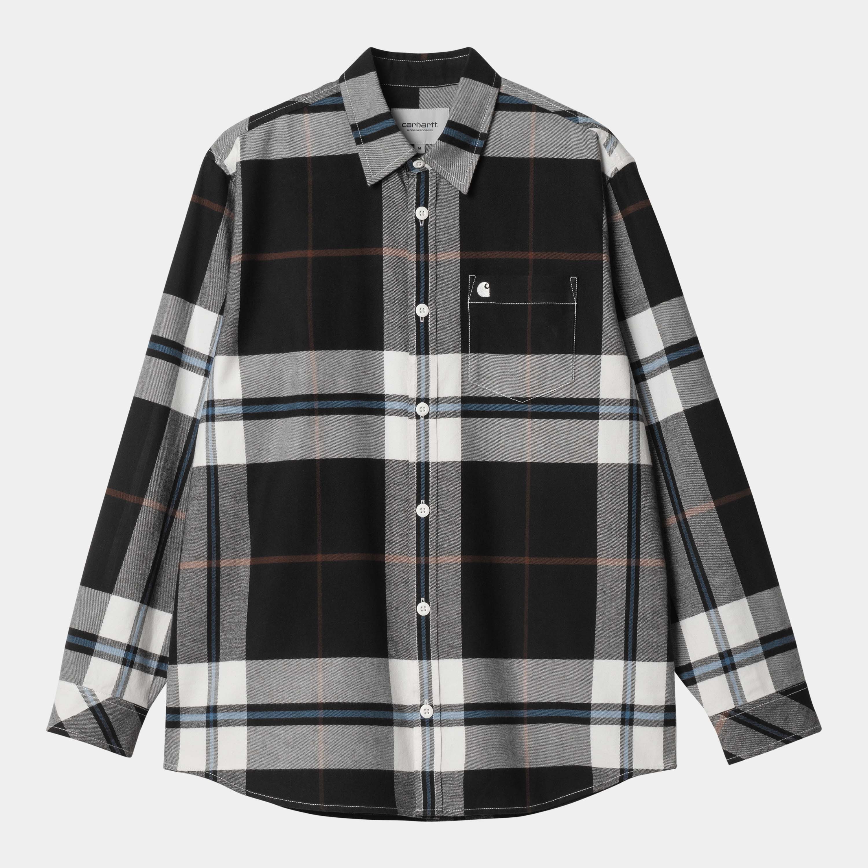 Carhartt L/S Garnett Shirt - Garnett Check / Wax - Stencil