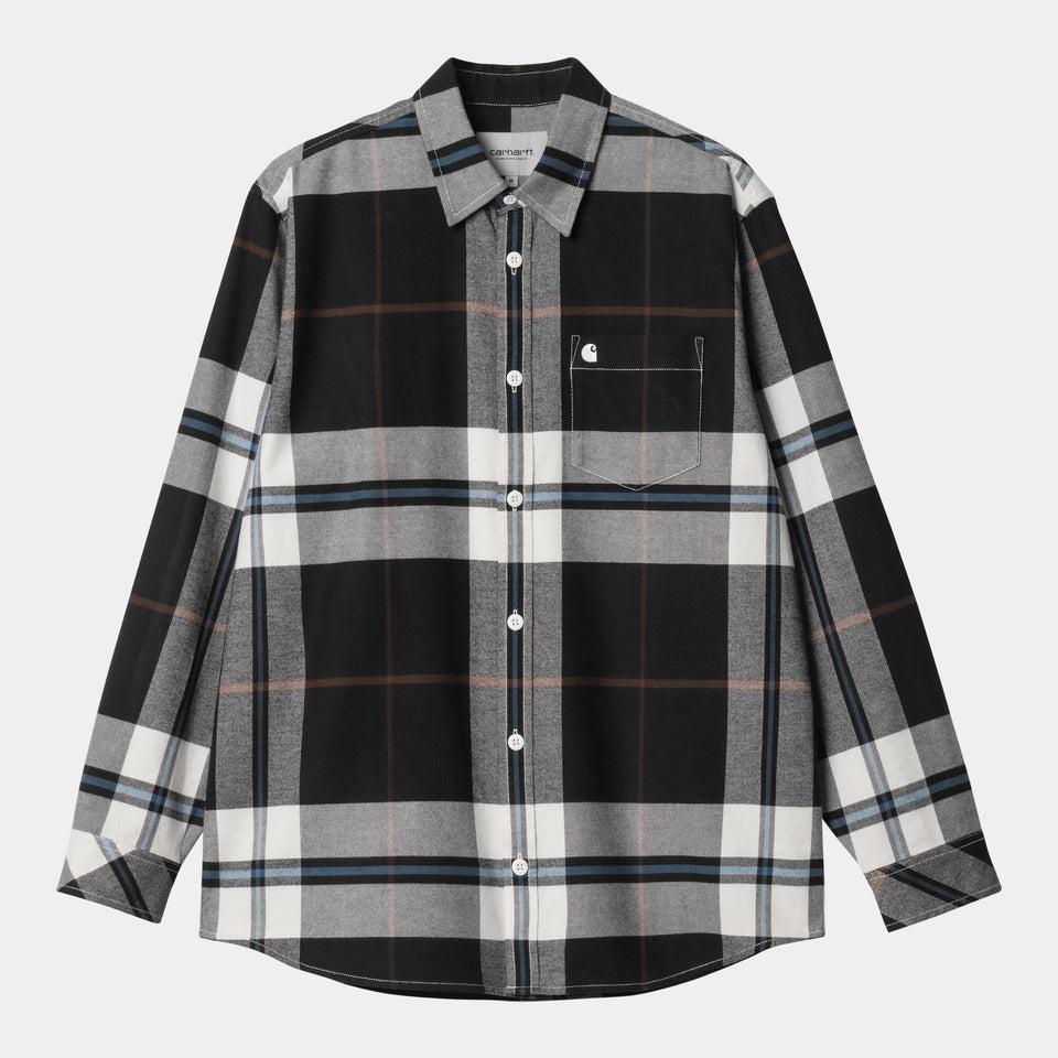 Carhartt L/S Garnett Shirt - Garnett Check, Wax