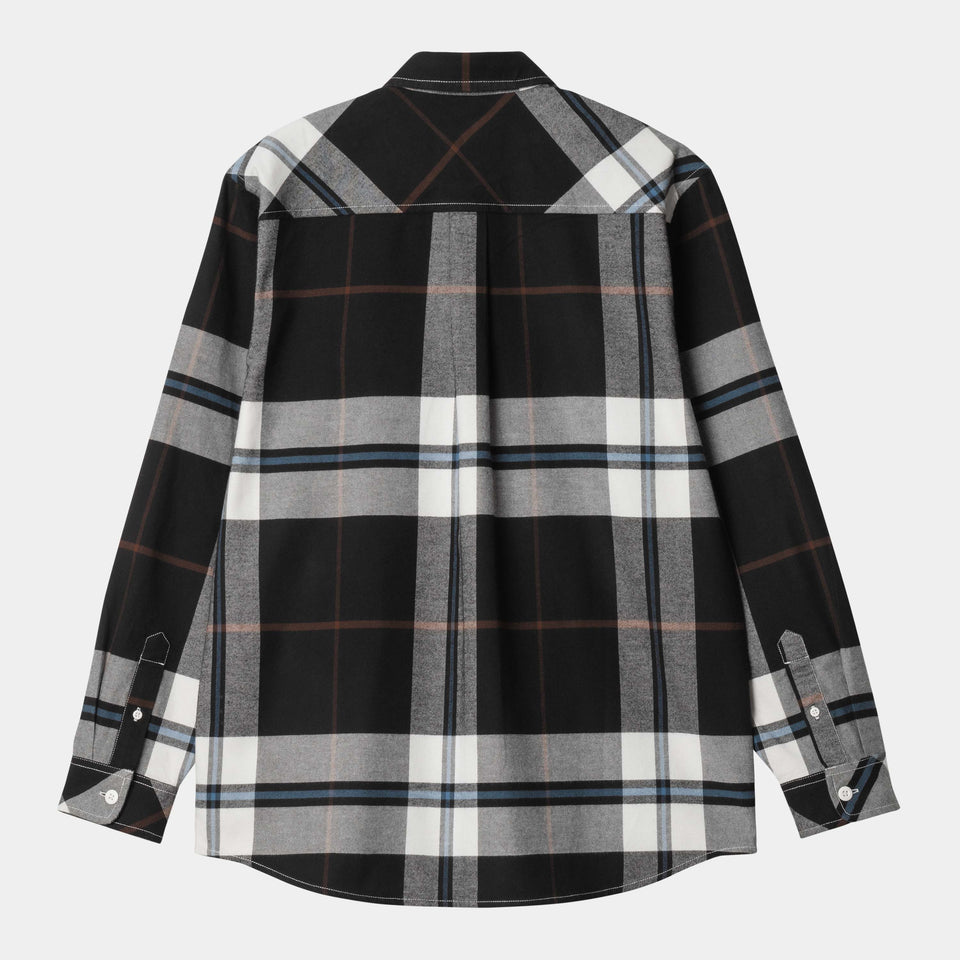 Carhartt L/S Garnett Shirt - Garnett Check, Wax