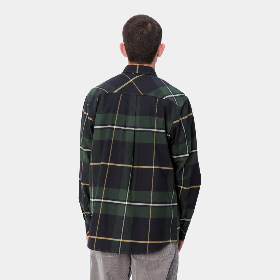 Carhartt L/S Garnett Shirt - Garnett Check, Sycamore