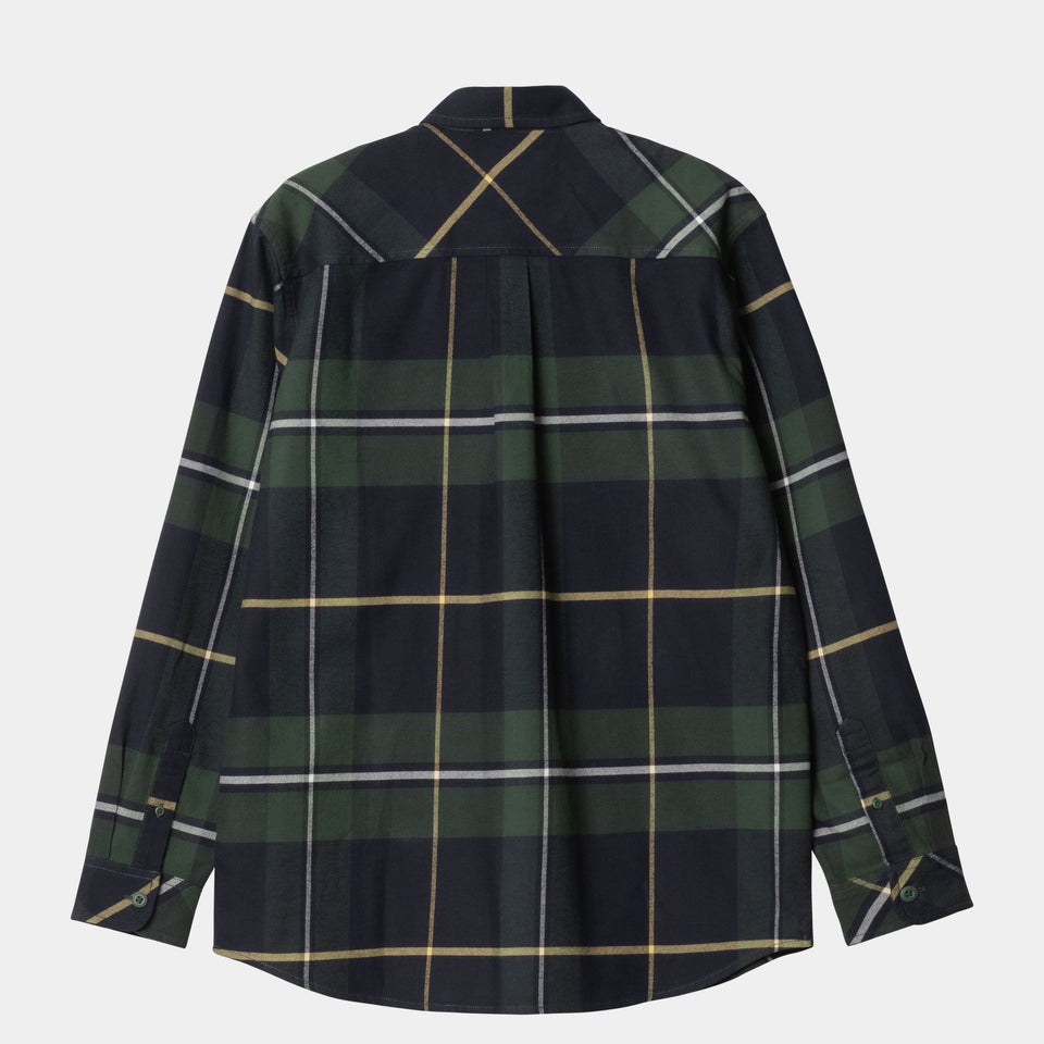 Carhartt L/S Garnett Shirt - Garnett Check, Sycamore