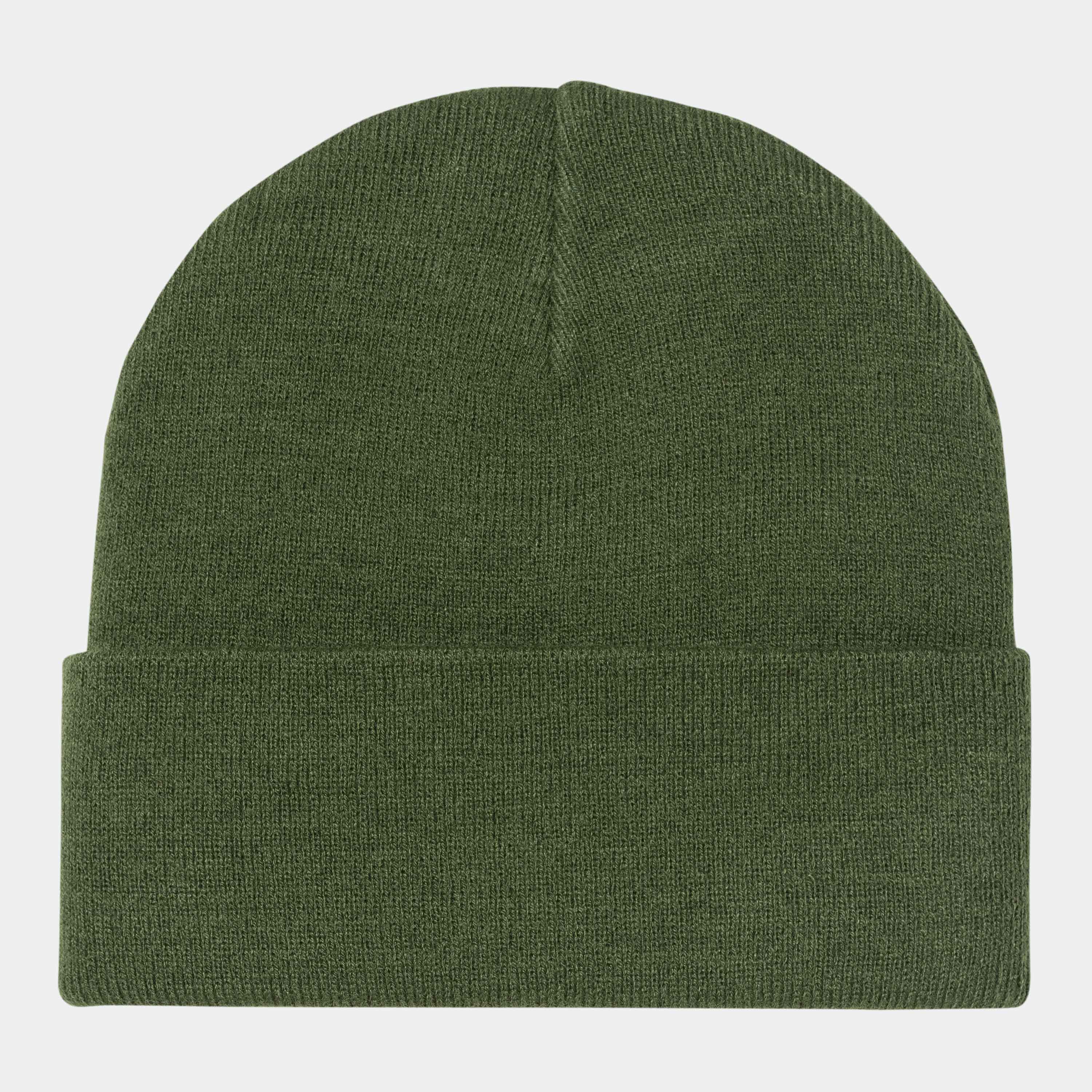 Carhartt American Script Beanie - Tarragon - Stencil