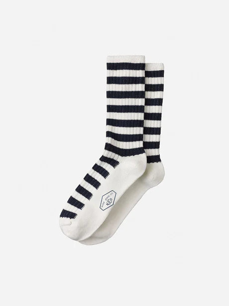 Nudie Chunky Stripe Sock - Rebirth Navy