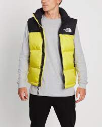 The North Face Men's 1996 Retro Nuptse Vest - Acid Yellow - Stencil