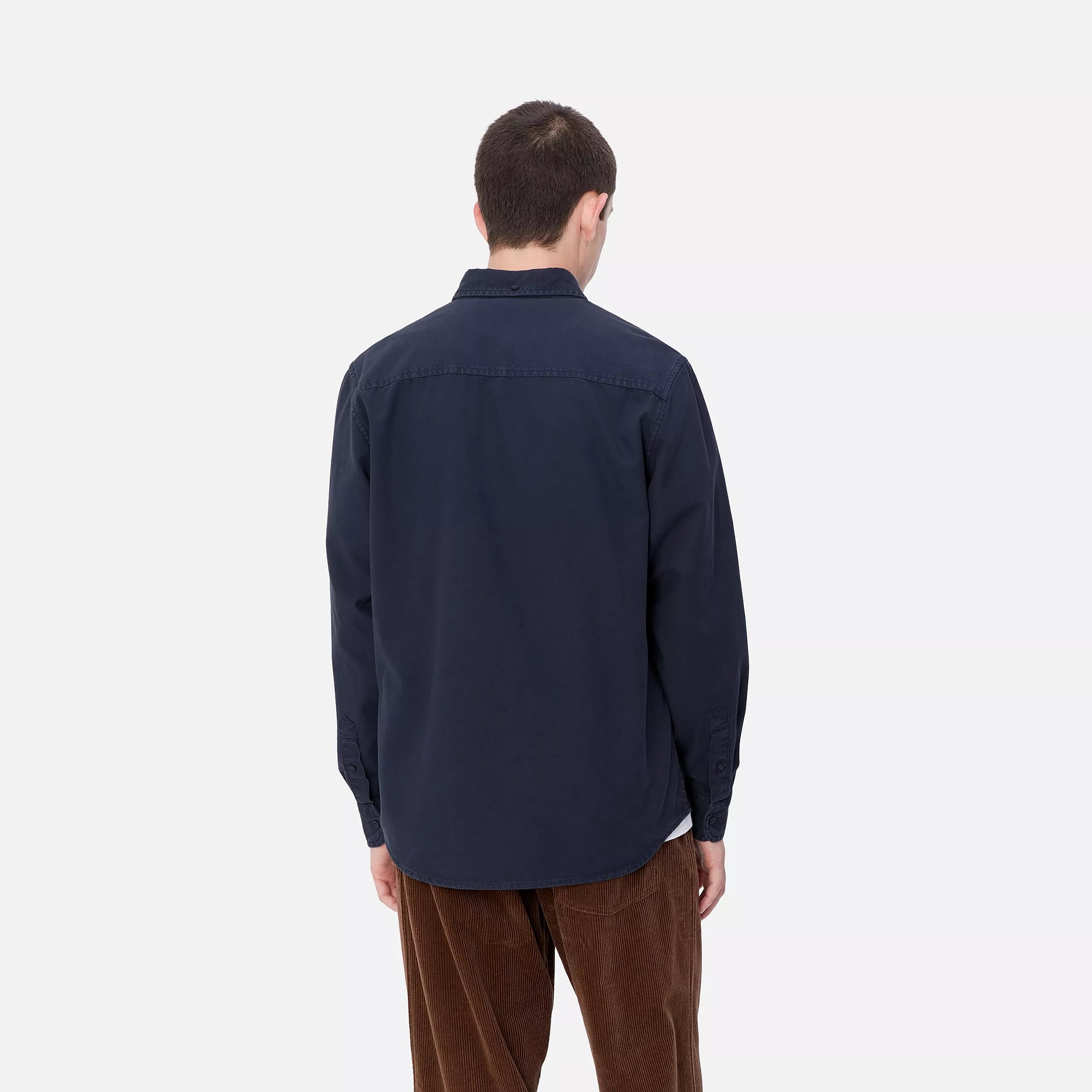 Carhartt L/S Bolton Shirt - Air Force Blue - Stencil