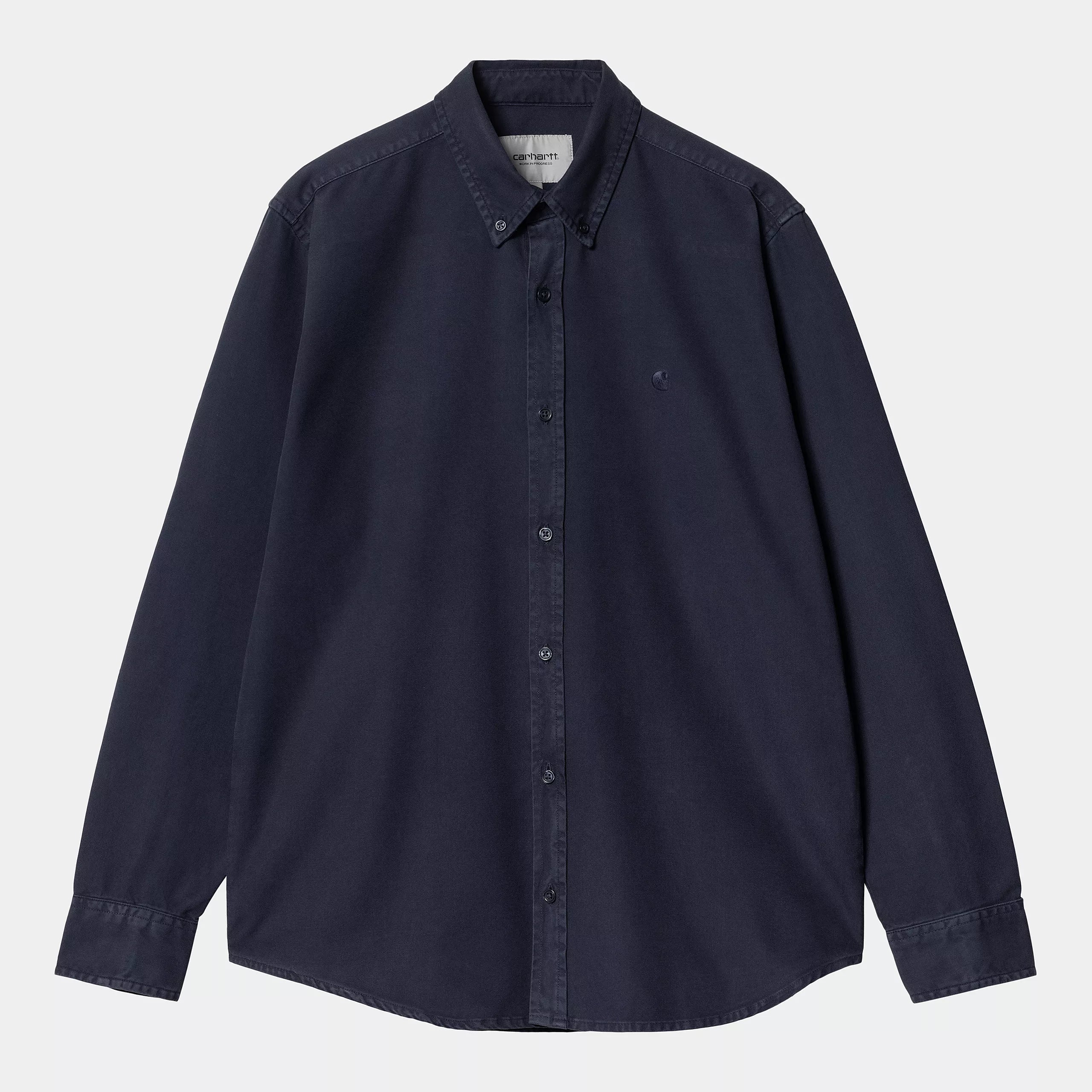 Carhartt L/S Bolton Shirt - Air Force Blue - Stencil