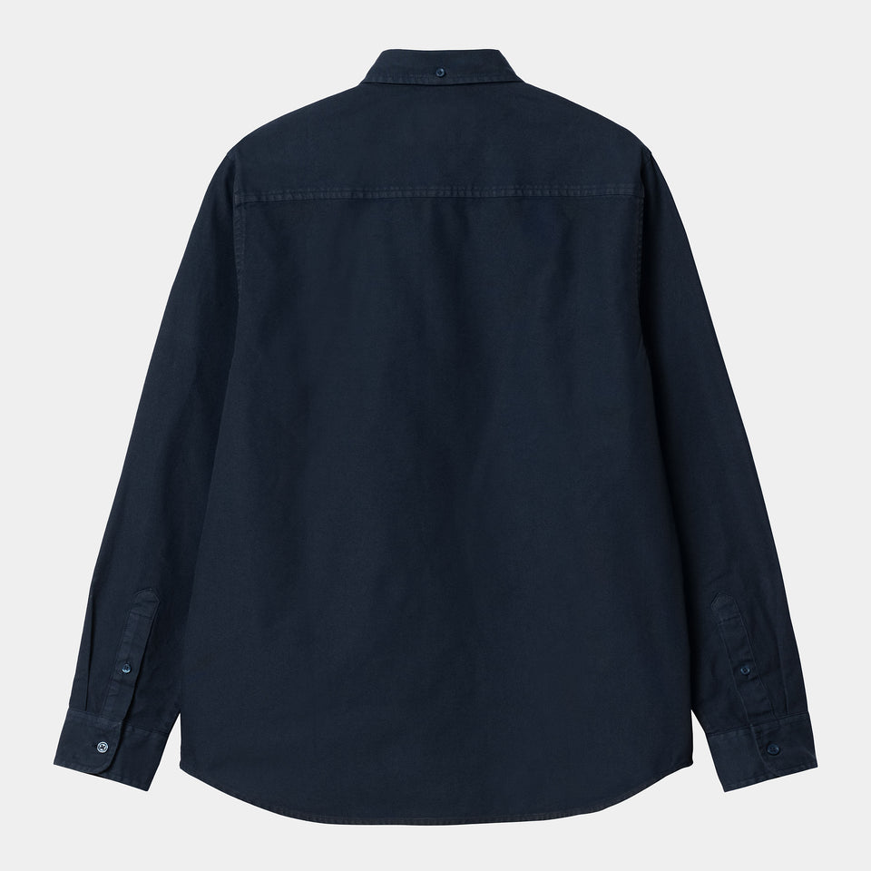 Carhartt L/S Bolton Shirt Blue Garment Dyed