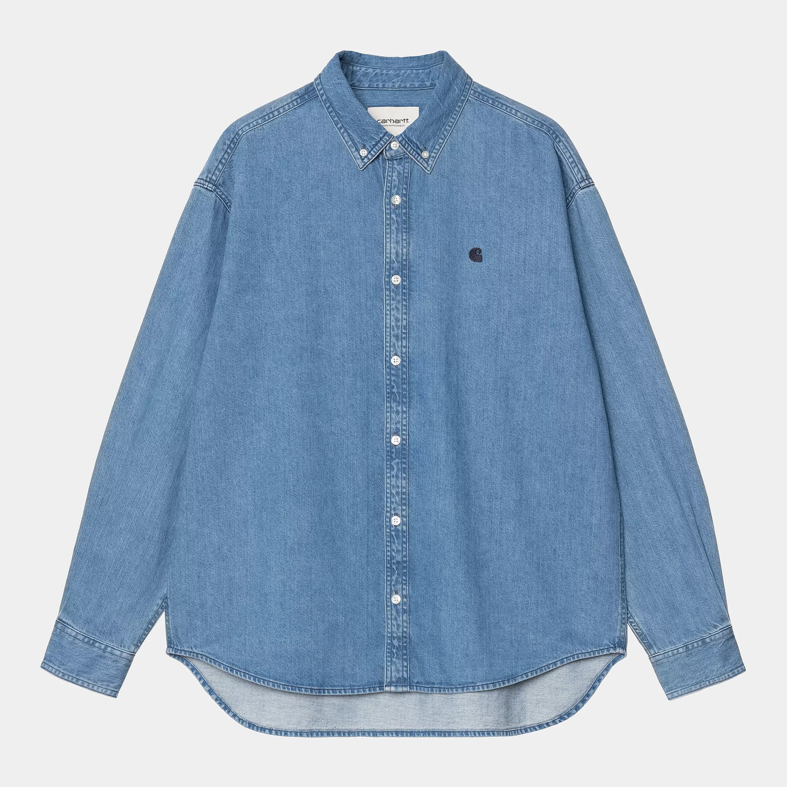 Carhartt L/S Lucas Shirt - Blue Stone Washed