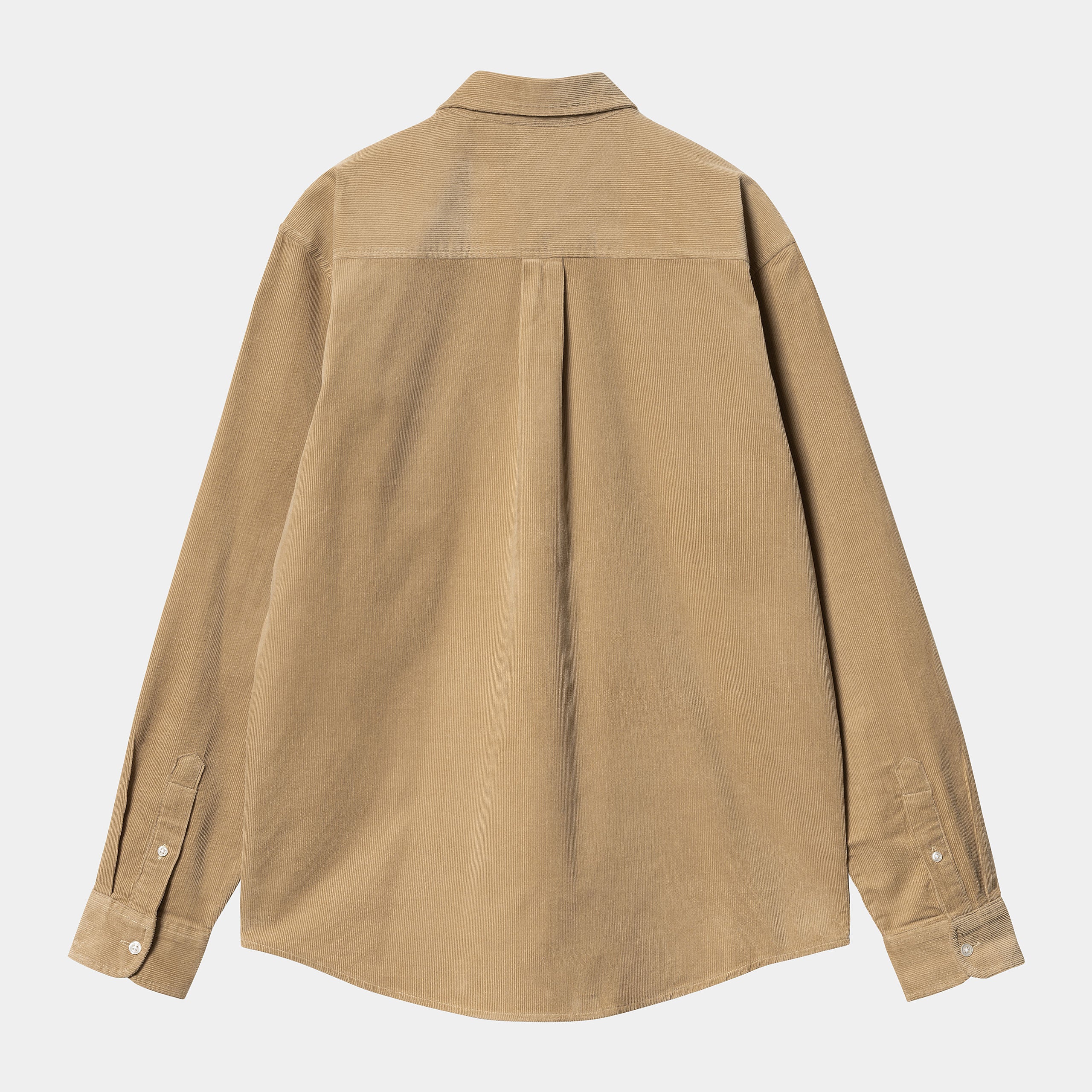 Carhartt L/S Madison Fine Cord Shirt - Sable / Black - Stencil