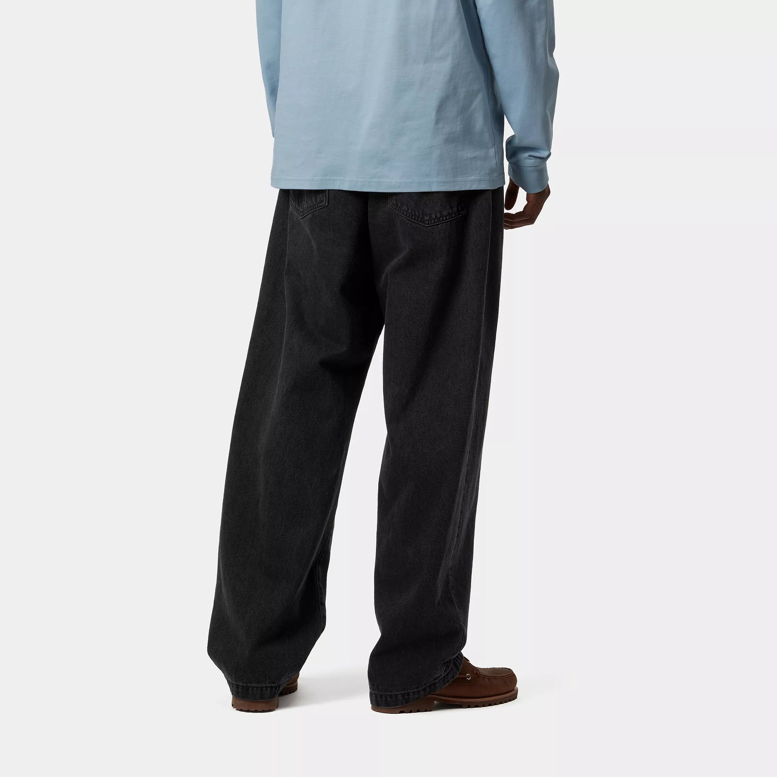 Carhartt Landon Pants - Black Stone Washed - Stencil
