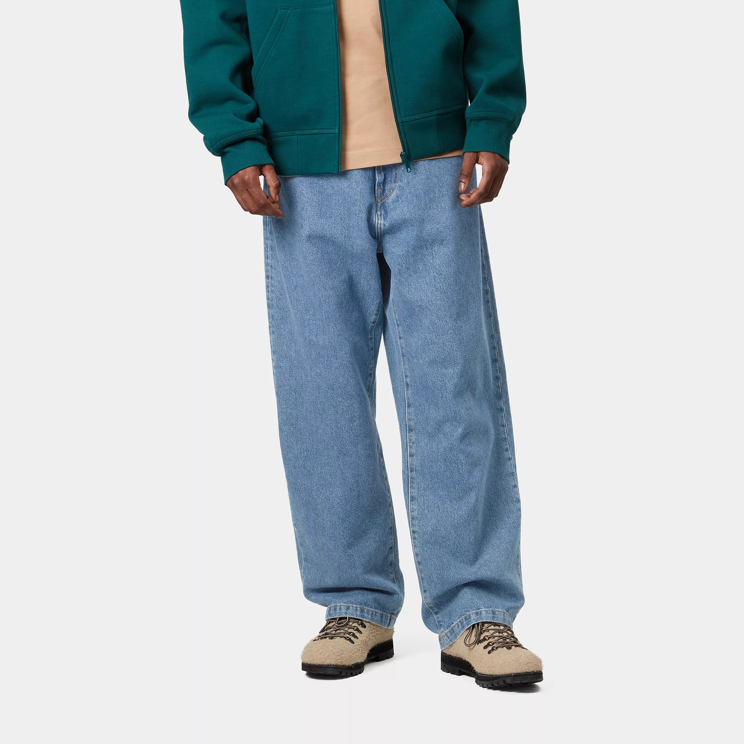 Carhartt Landon Pants - Blue Heavy Stone Wash - Stencil