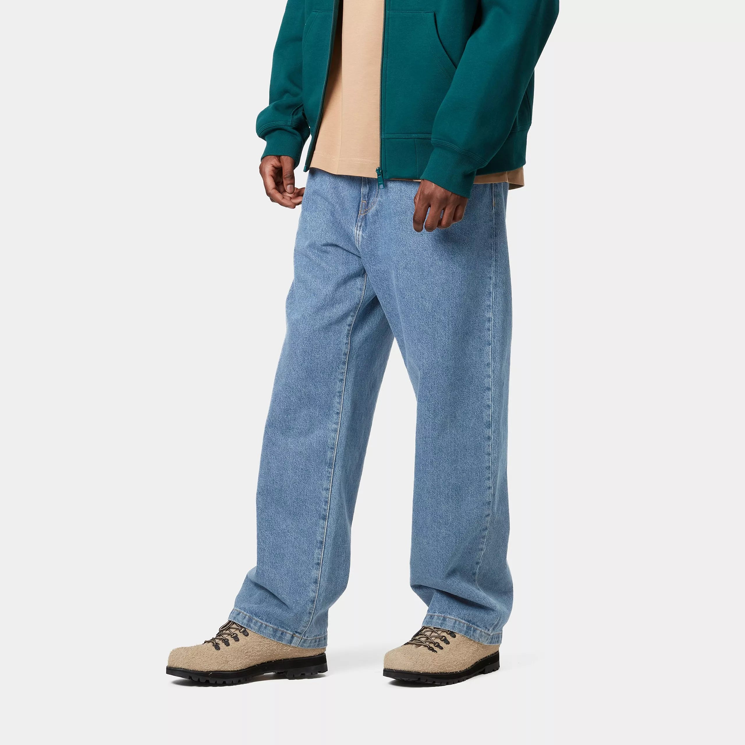 Carhartt Landon Pants - Blue Heavy Stone Wash - Stencil