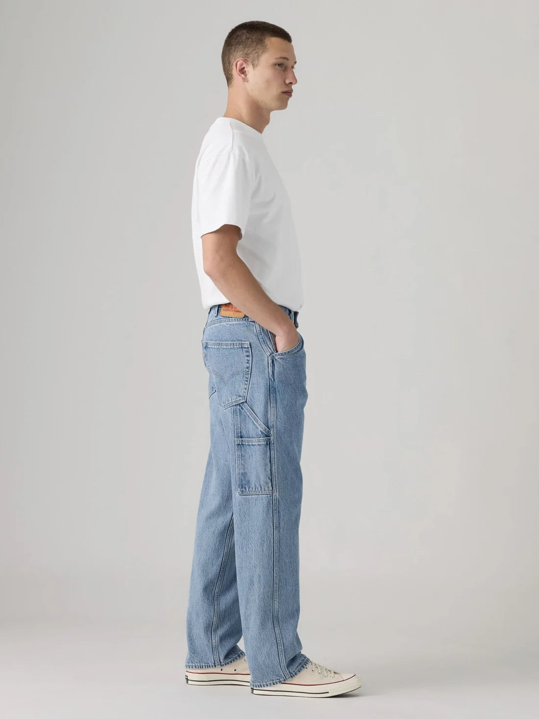 Levi's Men's 555 Relaxed Straight Carpenter Pant - Put in Work - Stencil