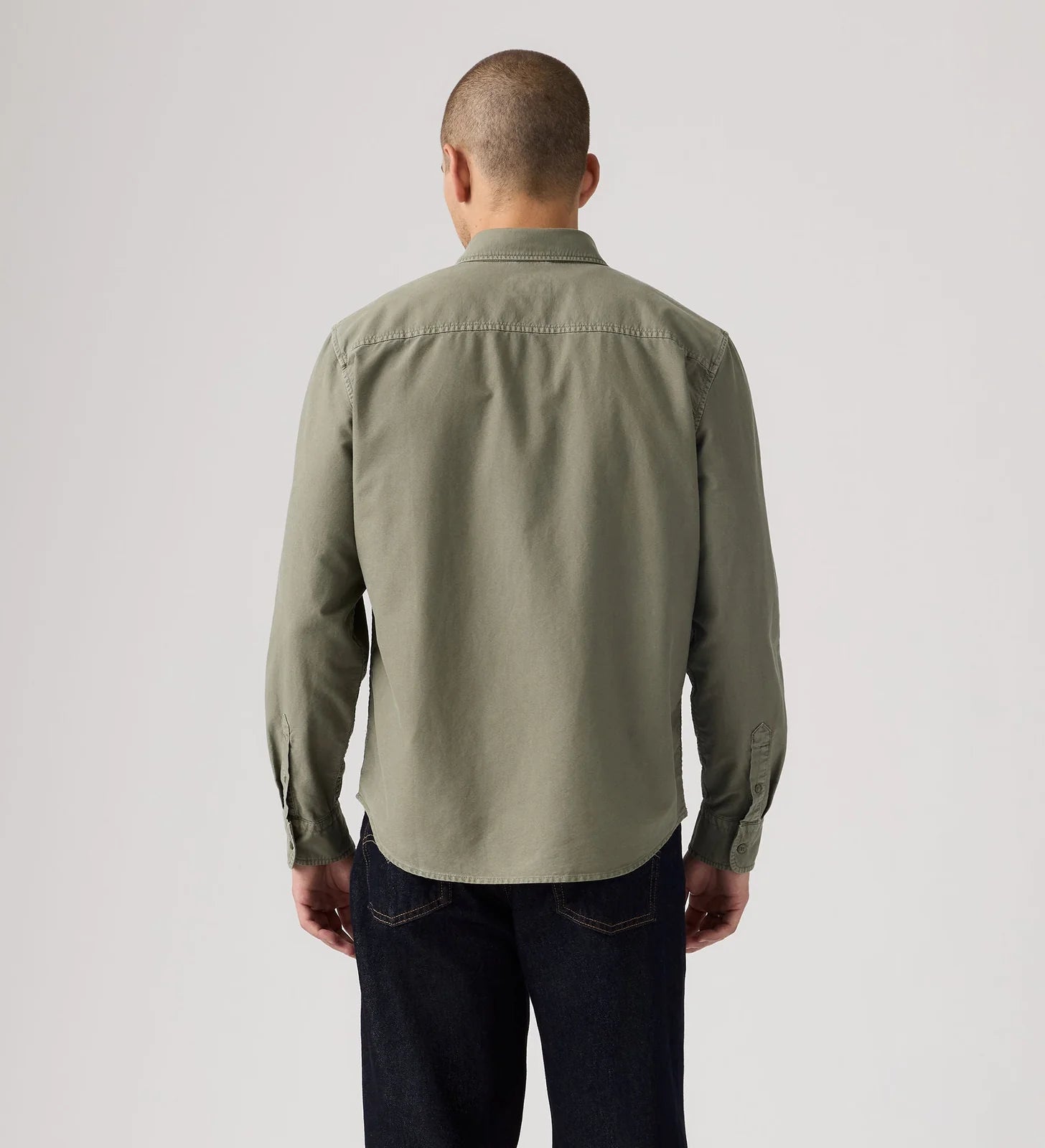 Levi's Men's Authentic Button Down Shirt - Mulled Basil Garment Dyed